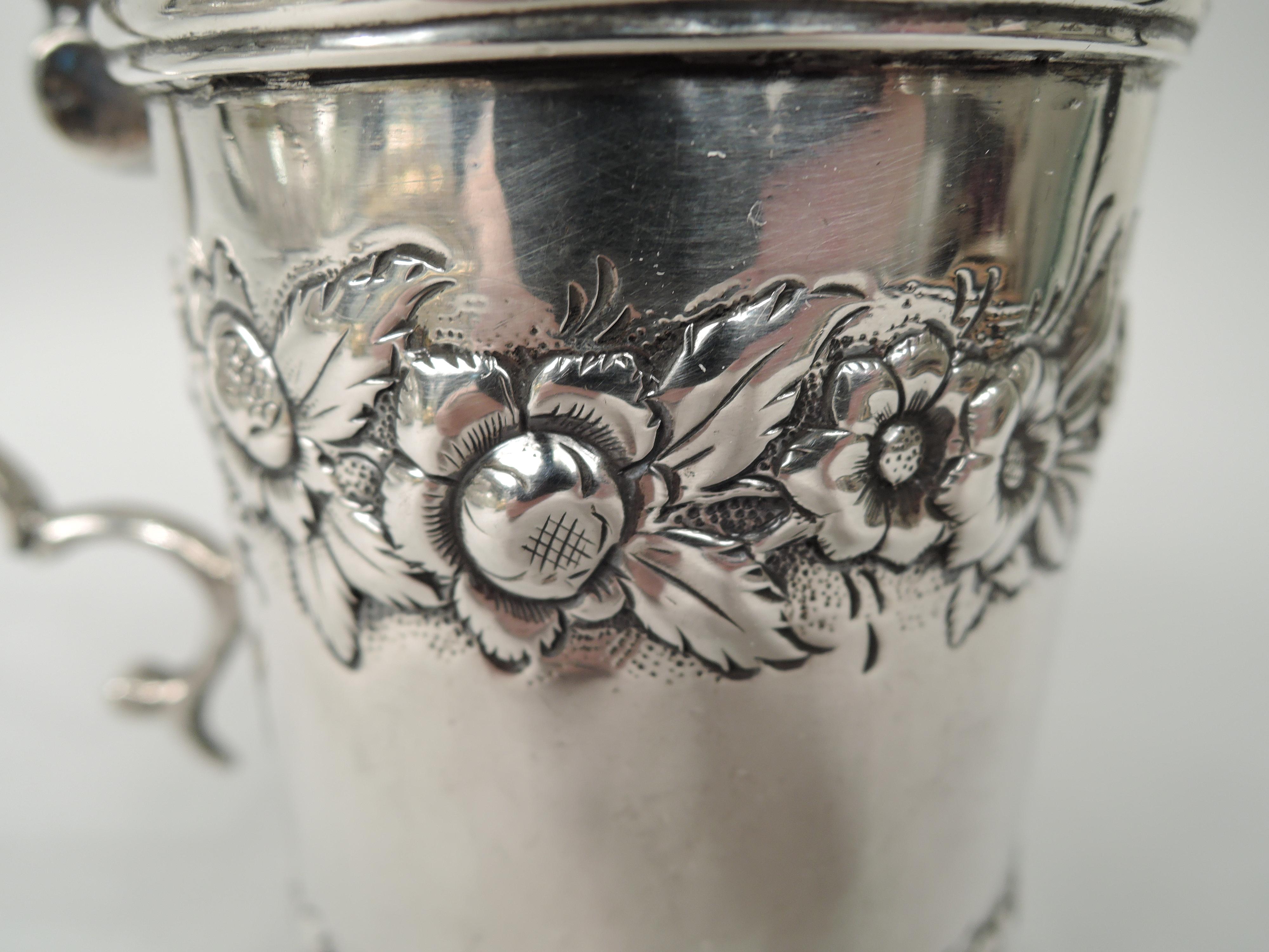 American Antique Kirk Silver Baby Cup with Floral Garlands