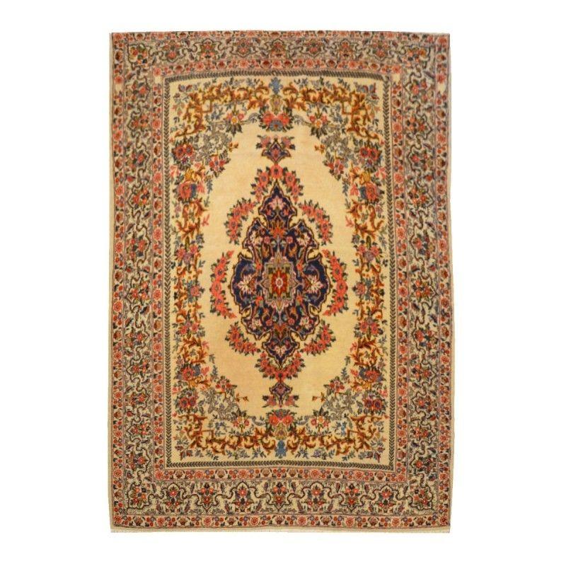 Antique Kirman Rug, circa 1930


Antique rug from the city of Kirman.
- Piece of very fine knotted, made for the European market of the time.
- Design of flowers, leaves and branches intertwined throughout the field. Central medallion on beige