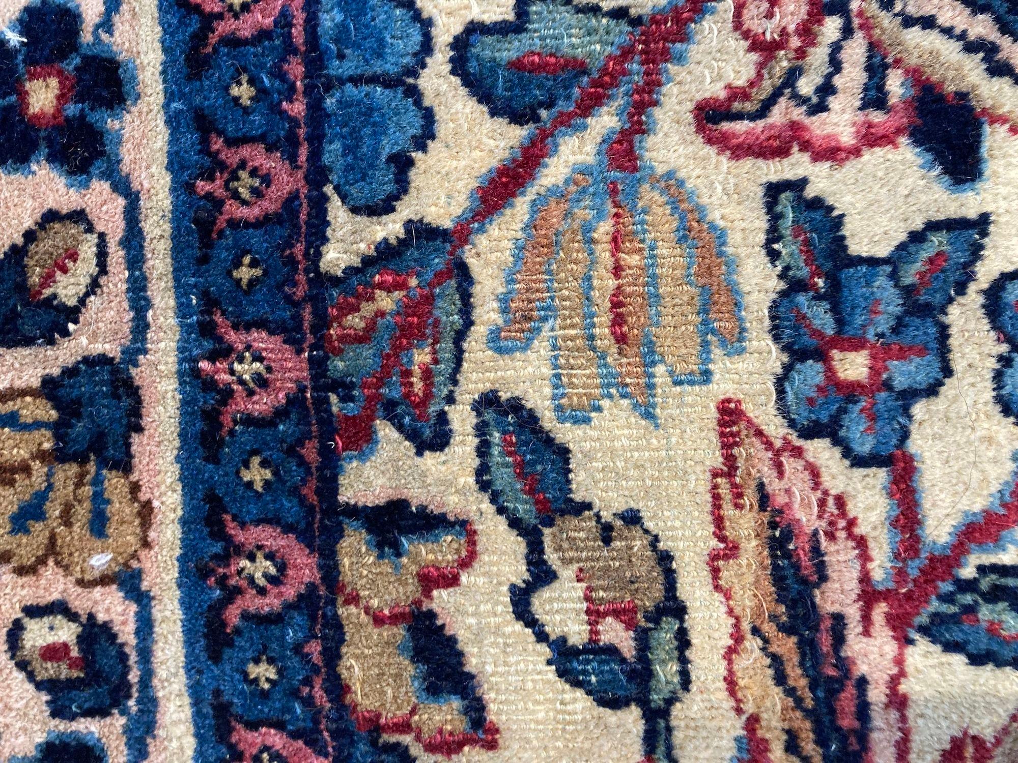 Antique Kirman Lavar Carpet 13