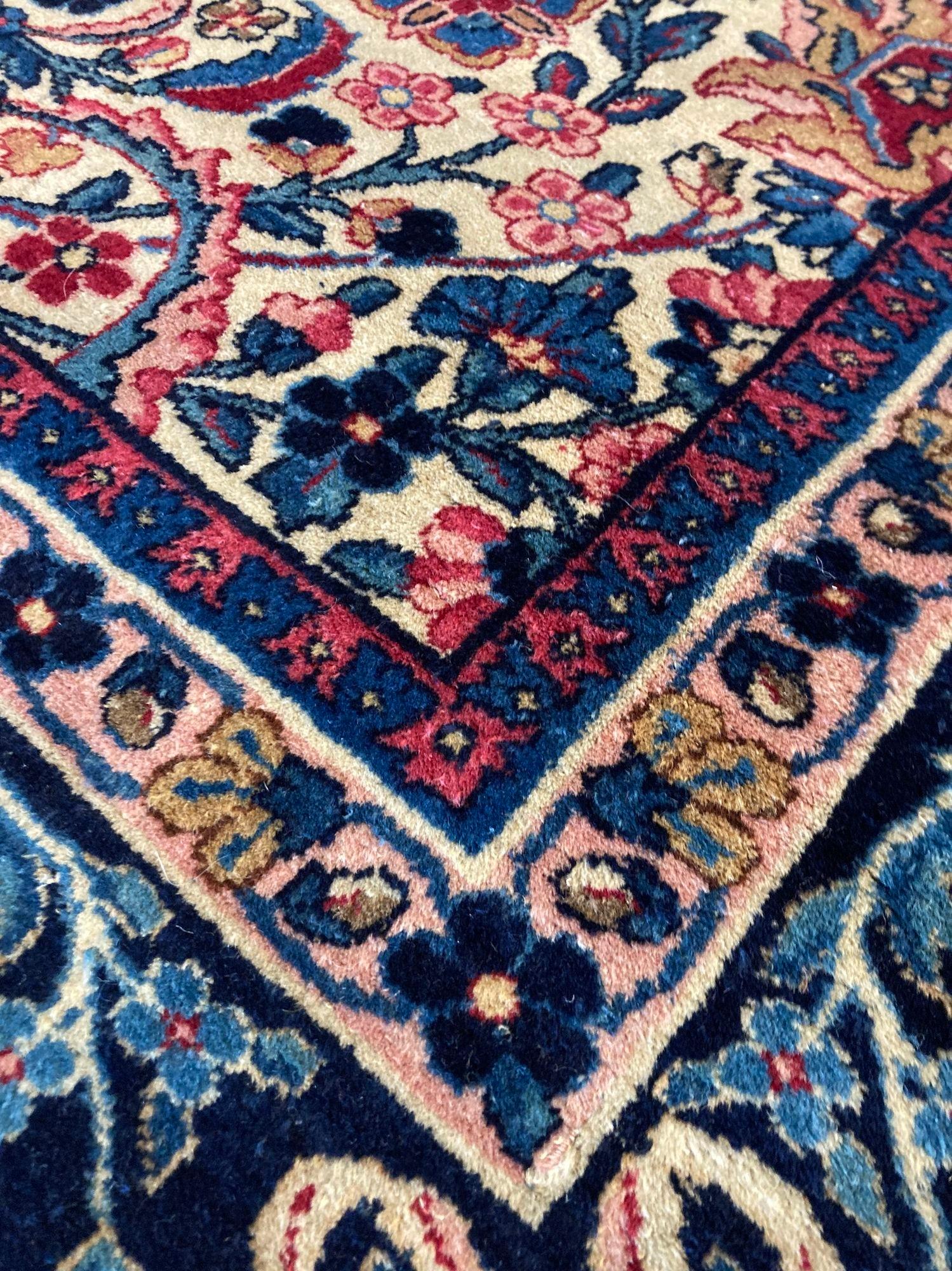 Antique Kirman Lavar Carpet 4