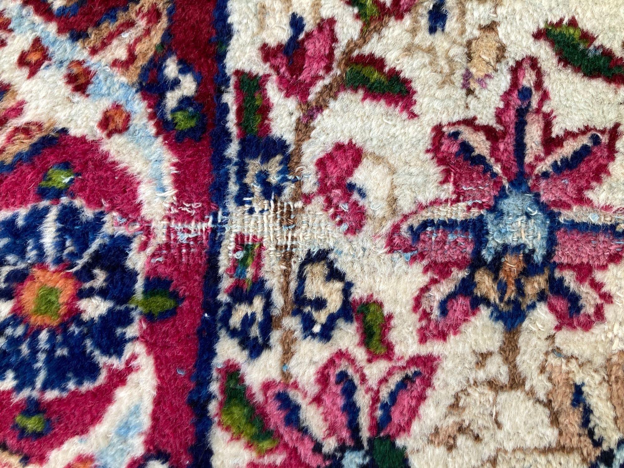 Antique Kirman Lavar Carpet For Sale 9