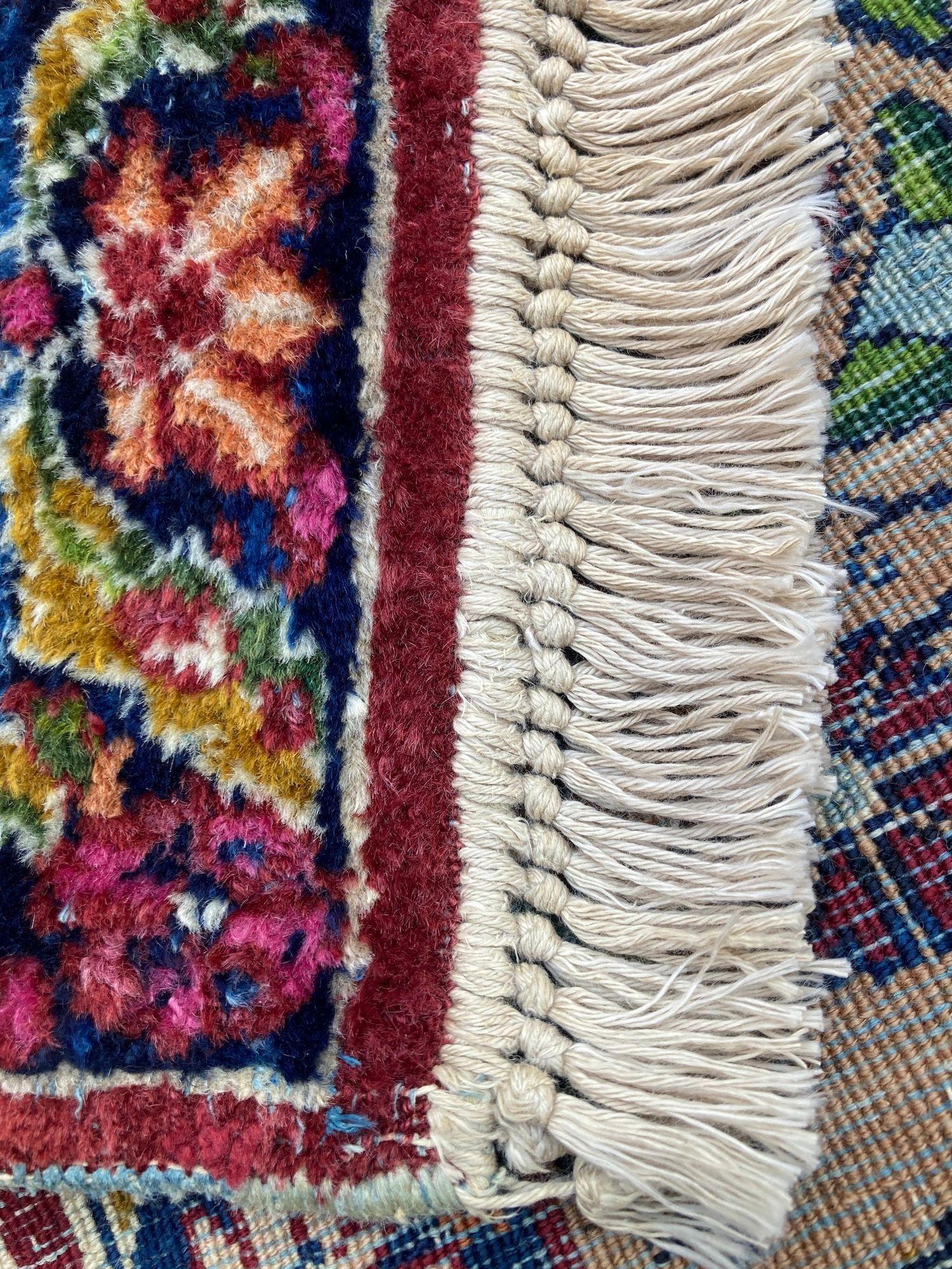 Antique Kirman Lavar Carpet For Sale 12