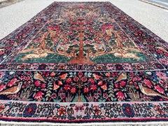 Antique Kirman Laver Rug