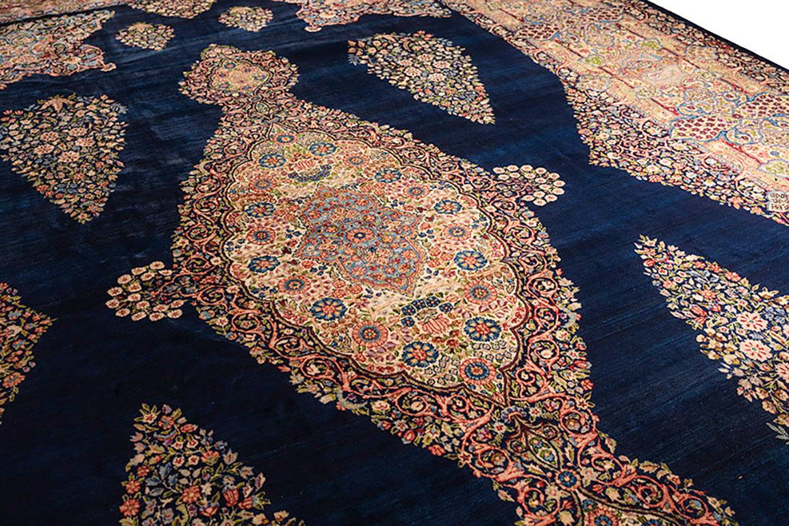 Antique Kirman Rug 12' 4