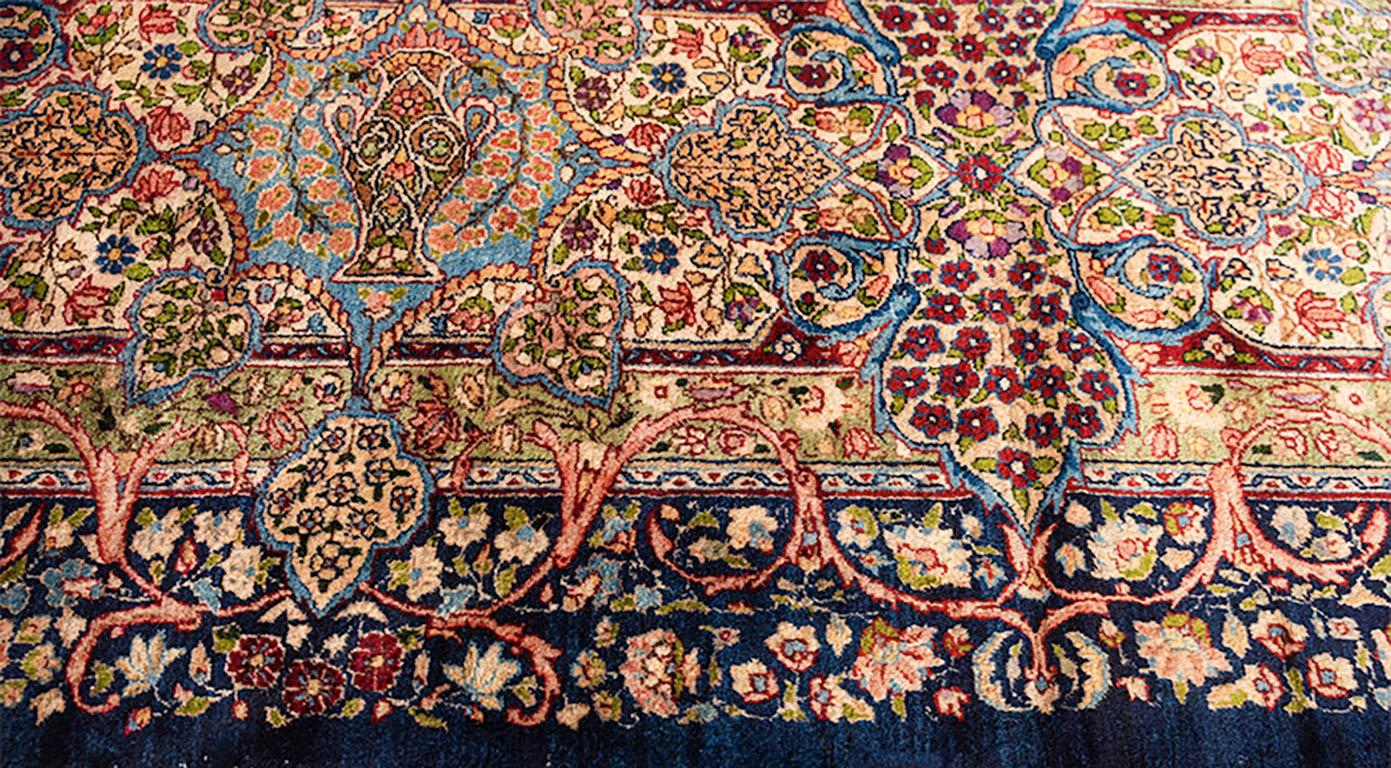 Early 20th Century Antique Kirman Rug 12' 4