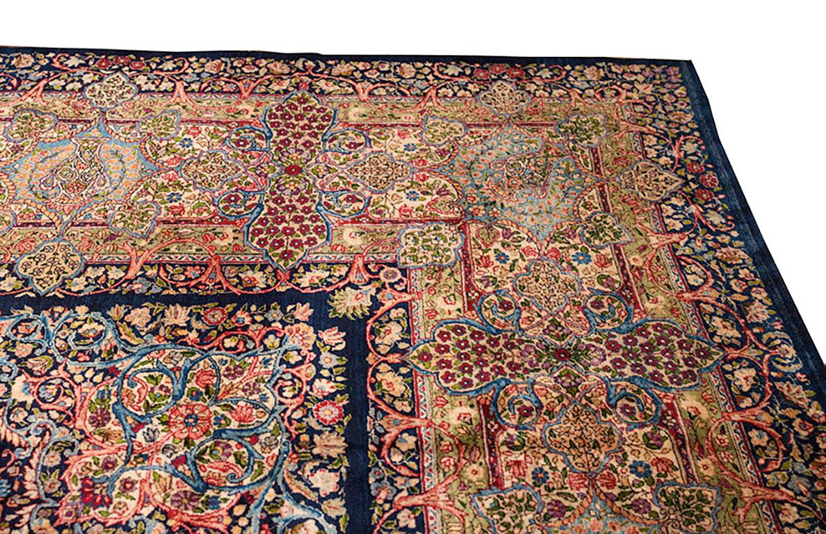 Wool Antique Kirman Rug 12' 4