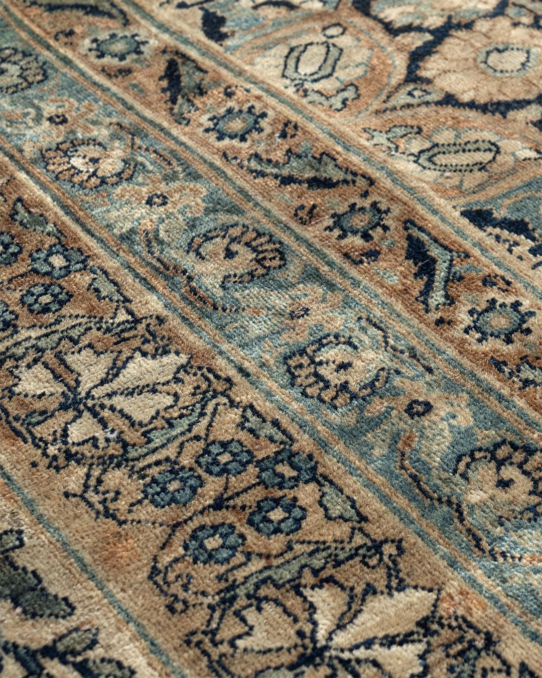 Antiker Kirman-Teppich, um 1880  13' x 20' im Zustand „Gut“ im Angebot in New York, NY