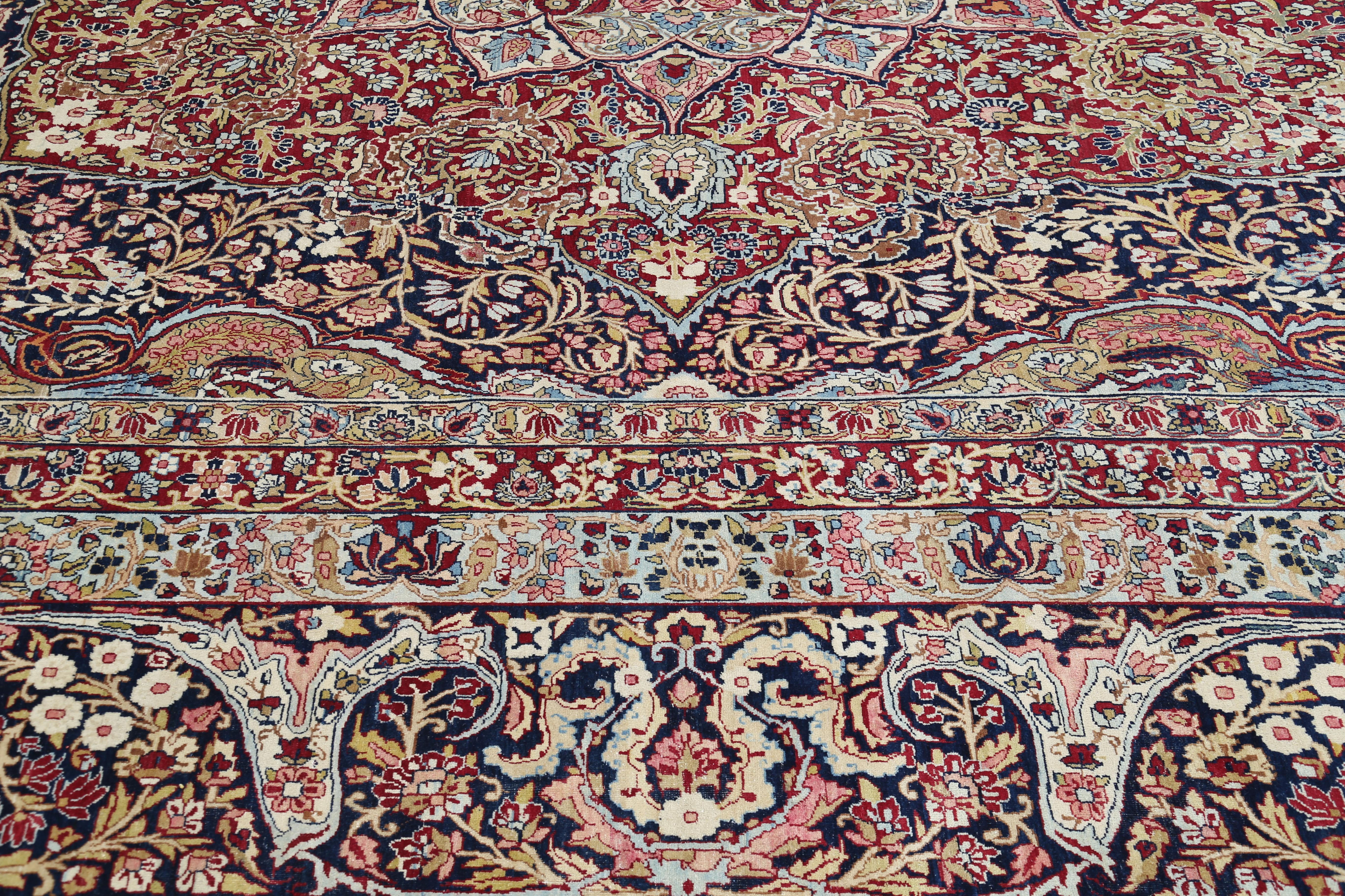 Antique KirmanShah/Laver Kirman Persian carpet  For Sale 2