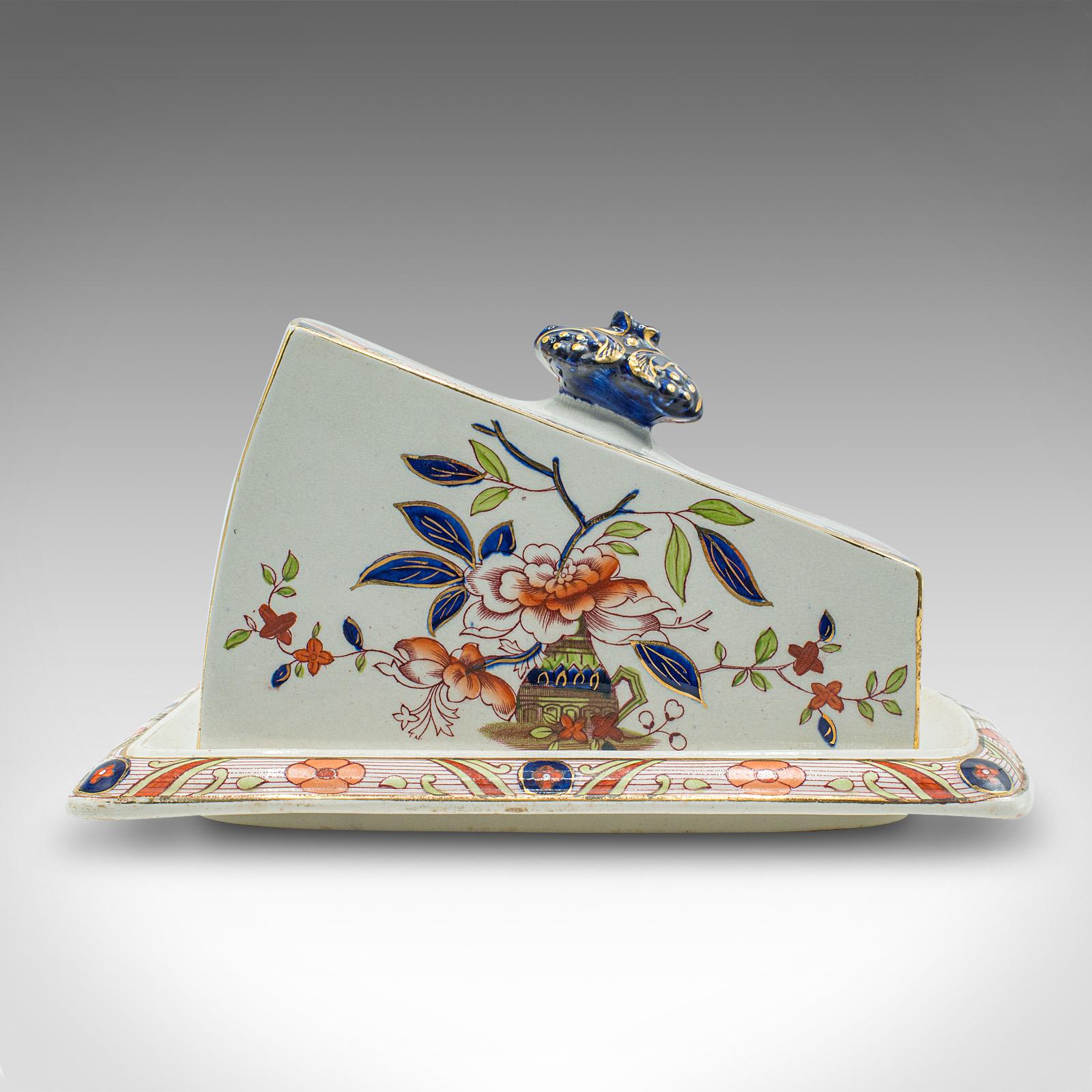 Antique Kitchen Cheese Keeper, English, Ceramic, Butter Dish, Edwardian, C.1910 In Good Condition In Hele, Devon, GB