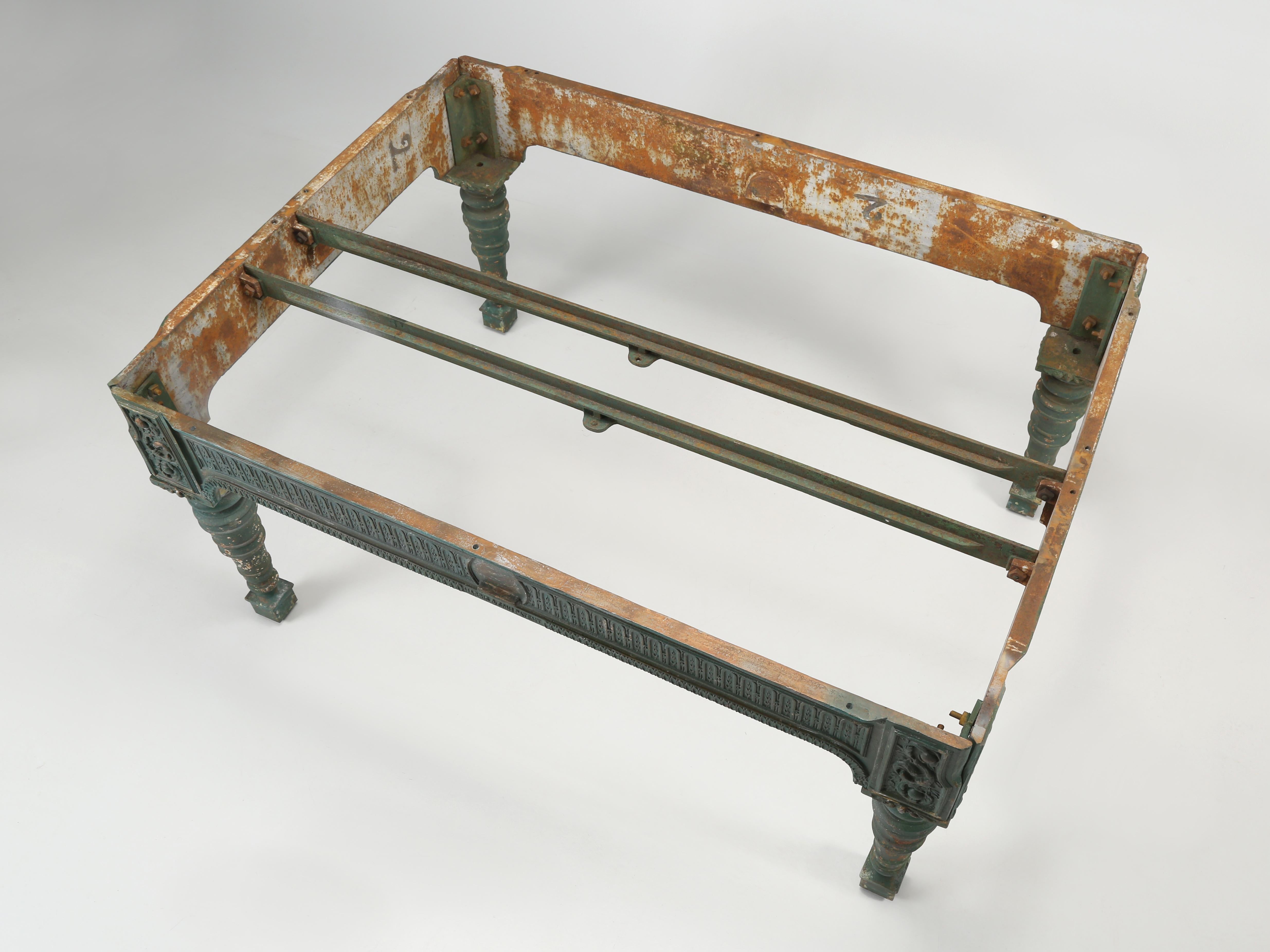 Isla de Cocina Antigua, Bloque de Carnicero, Mesa de Trabajo Industrial Hierro Fundido Dublin en venta 10