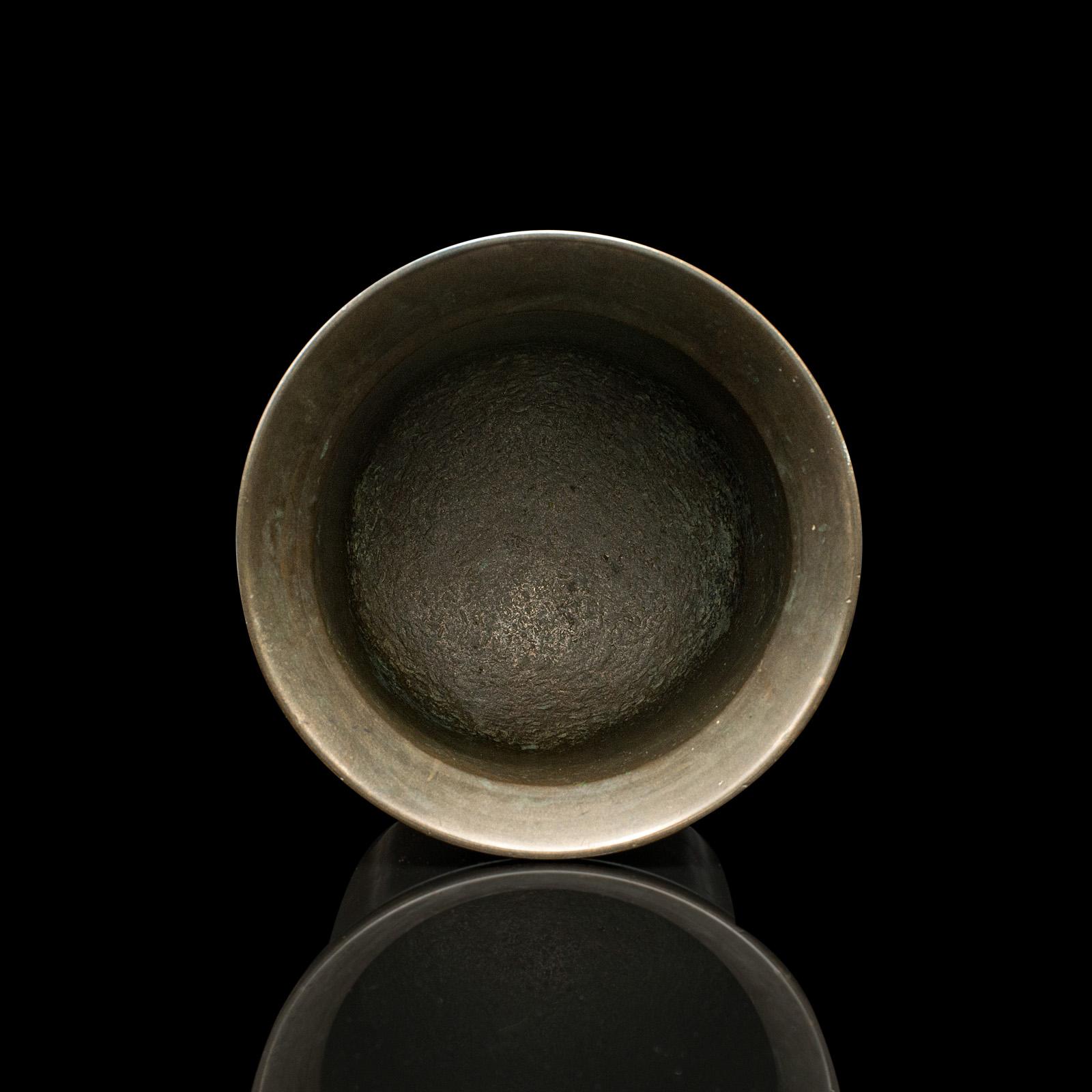 Antique Kitchen Mortar & Pestle, English, Bronze, Apothecary, Chemist, Georgian For Sale 3