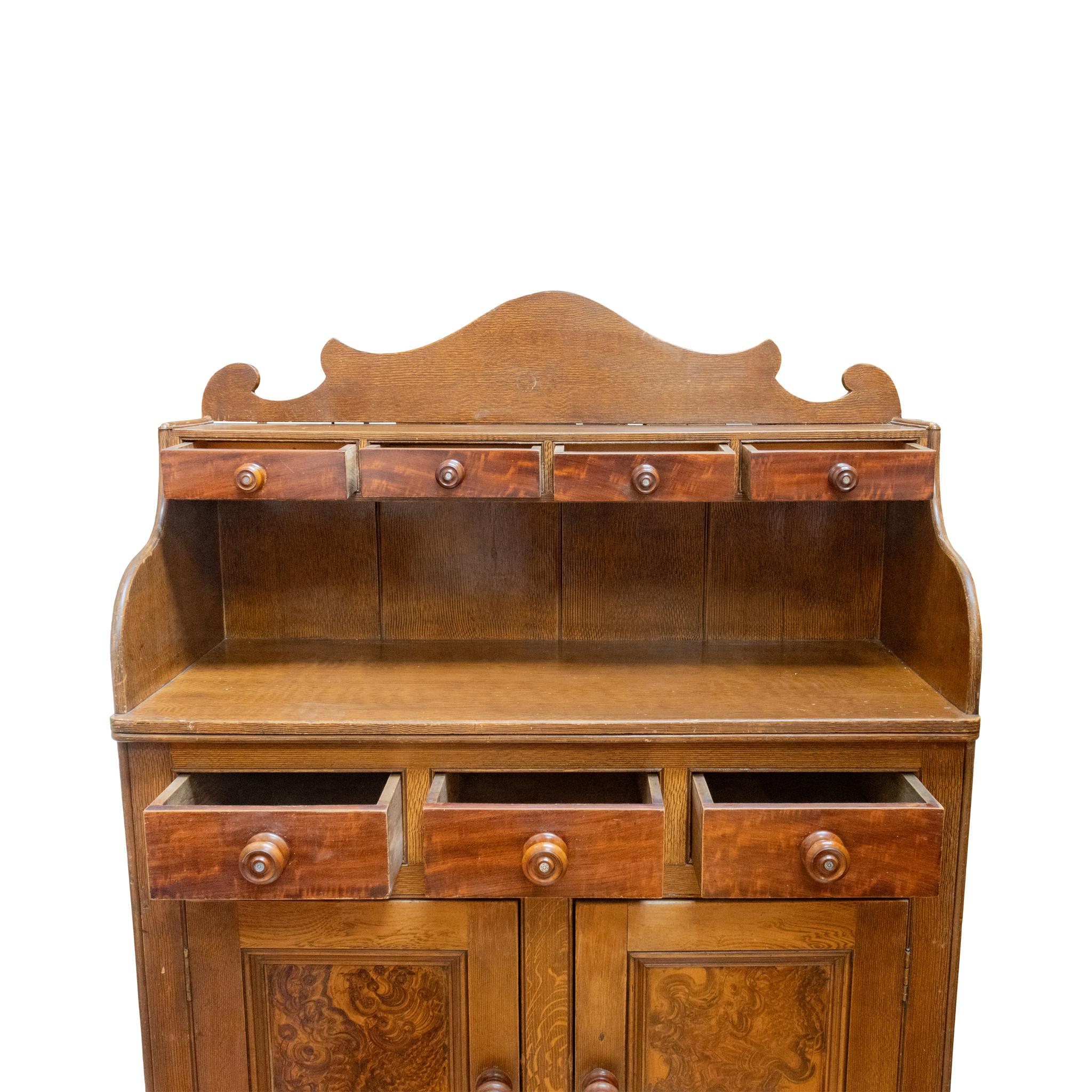 Scottish Antique Kitchen Storage Dresser, Dry Bar or Buffet For Sale