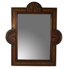 Antique Kittinger Colonial Revival Polychromed Wall Mirror C1930