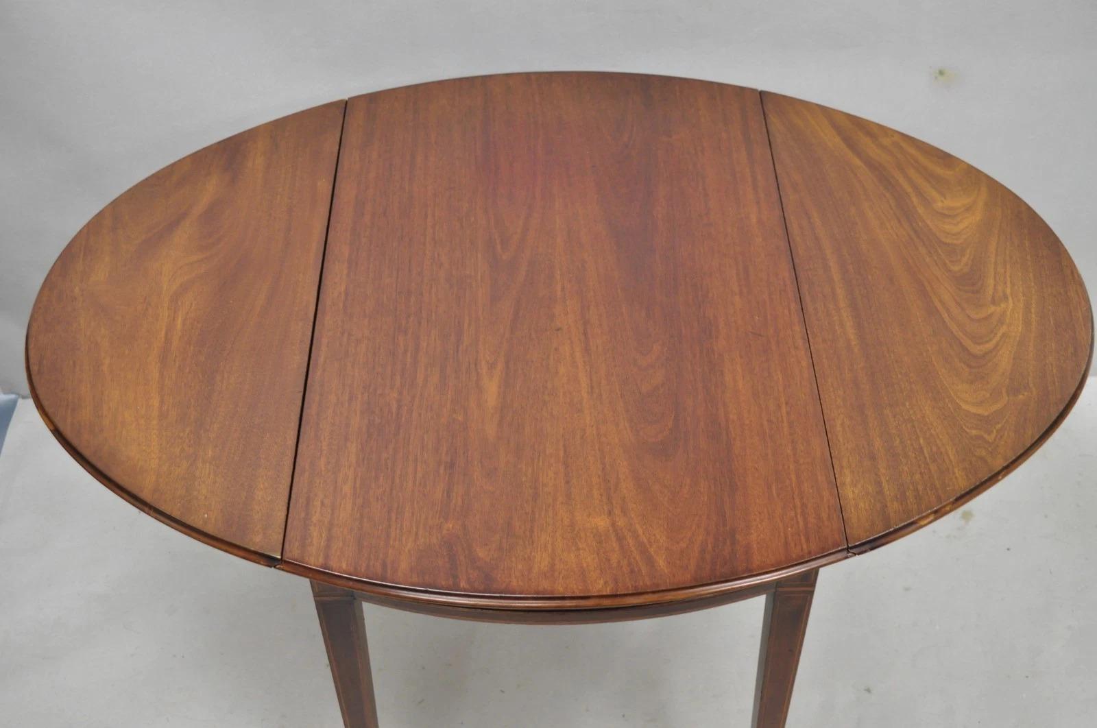 Ancienne table Pembroke à abattant en acajou Colonial Williamsburg CW-27 en vente 1