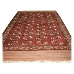 Antique Kizyl Ayak Ersari Turkmen Main Carpet