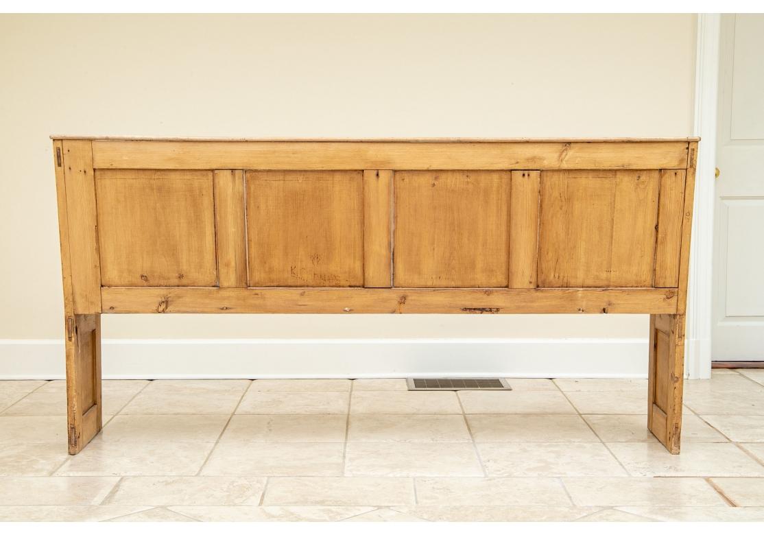 Antique Knotty Pine Bench For Sale 5