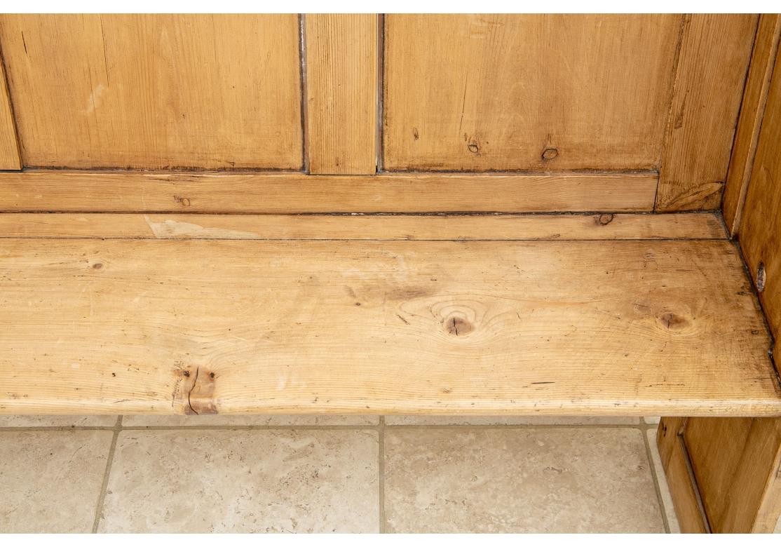 Antique Knotty Pine Bench For Sale 1