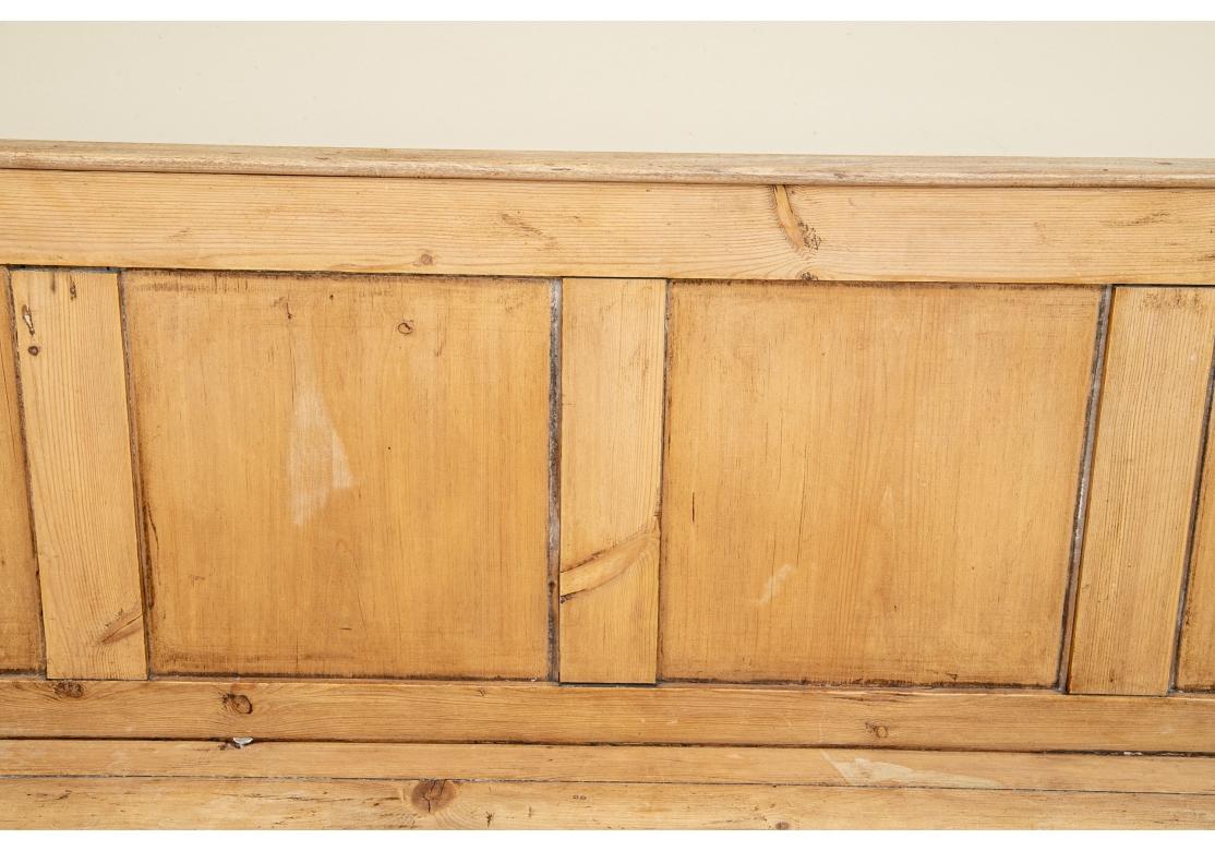 Antique Knotty Pine Bench For Sale 2