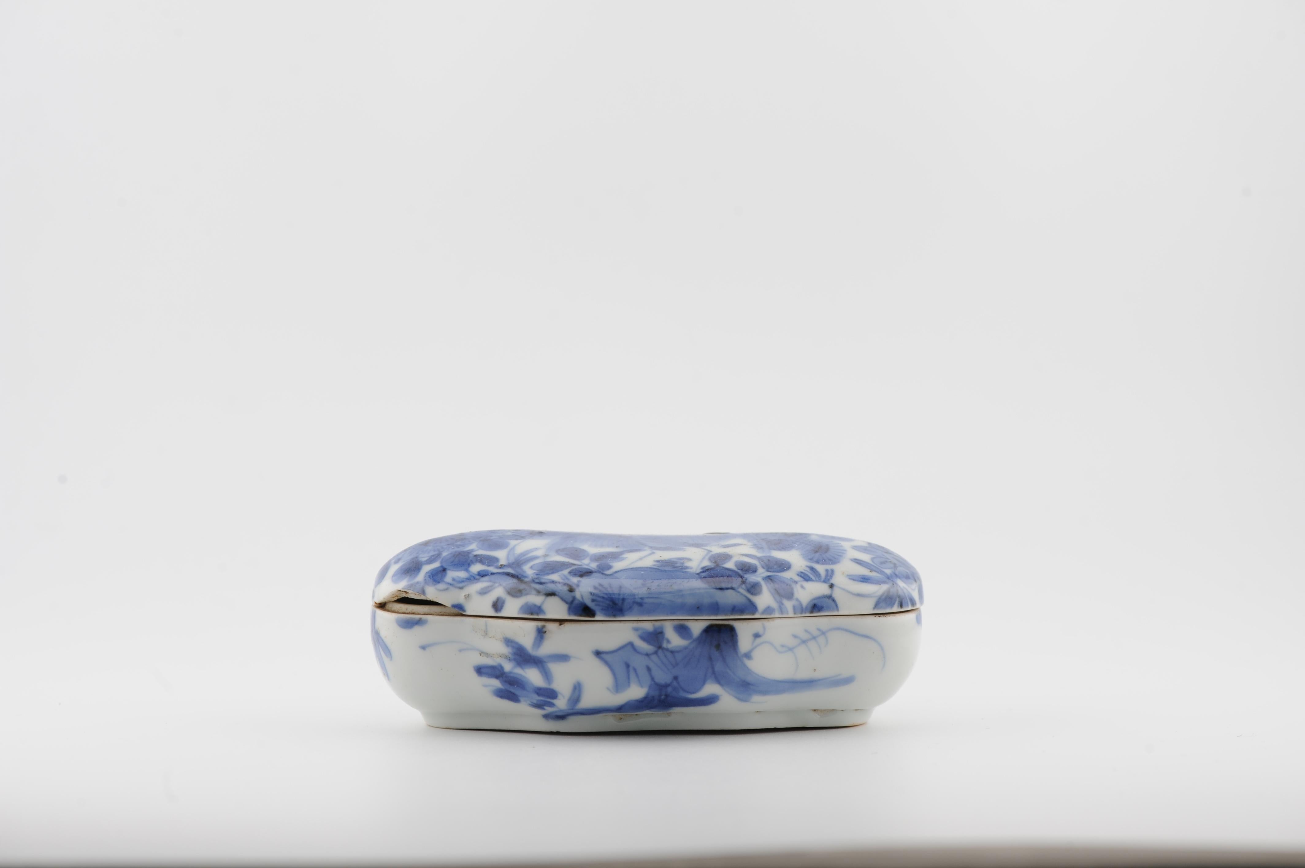 Boîte en porcelaine japonaise Arita PEACOCK ancienne de la période Ko-Imari Edo 17C en vente 7