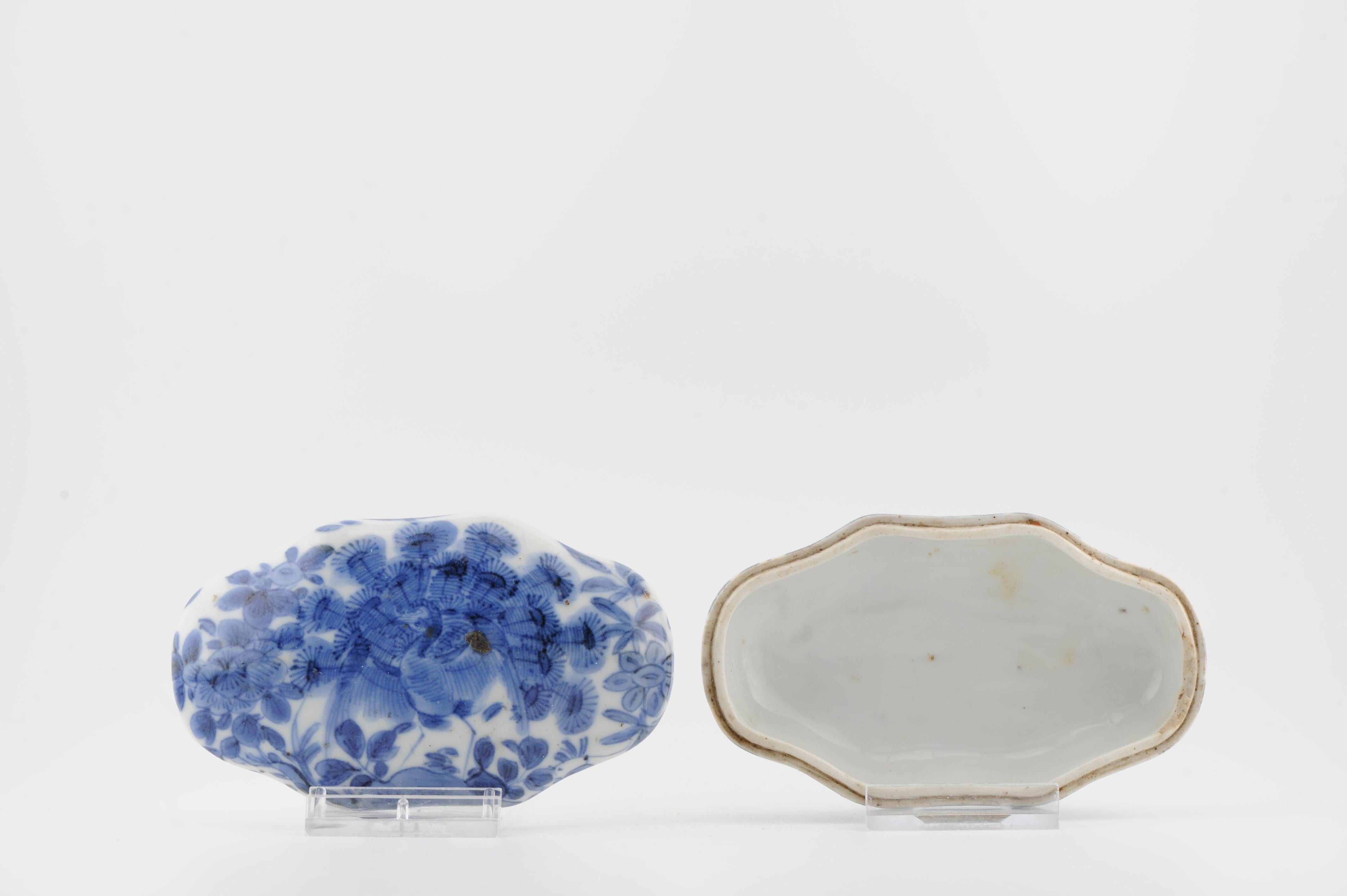 Boîte en porcelaine japonaise Arita PEACOCK ancienne de la période Ko-Imari Edo 17C en vente 8