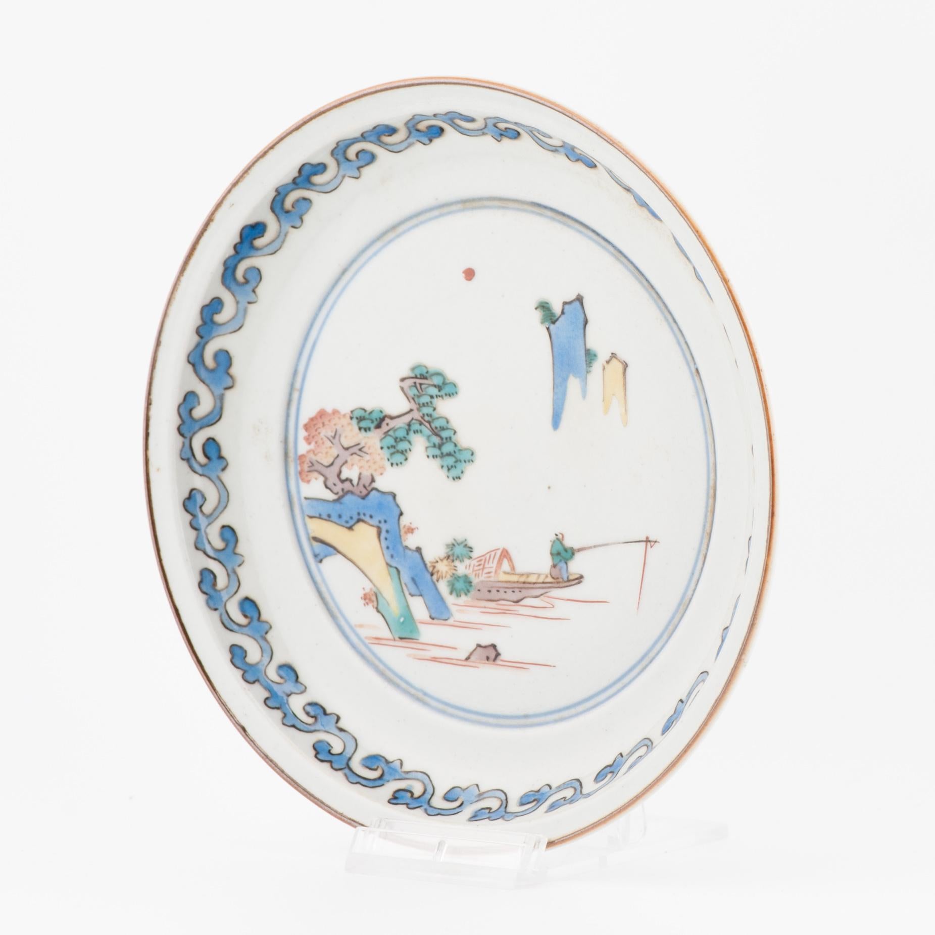 Antico piatto giapponese Ko-Kutani del XVII secolo, periodo Edo, Giappone, 1640-1660 ca. in vendita 2