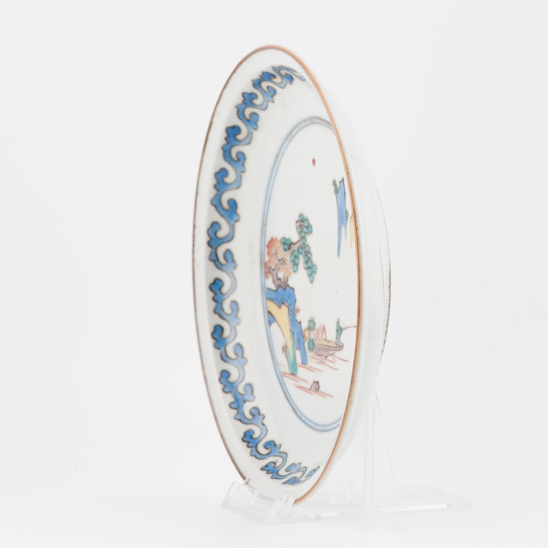 Antique Ko-Kutani Edo Period Japanese Dish, Japan, Ca 1640-1660 In Good Condition For Sale In Amsterdam, Noord Holland