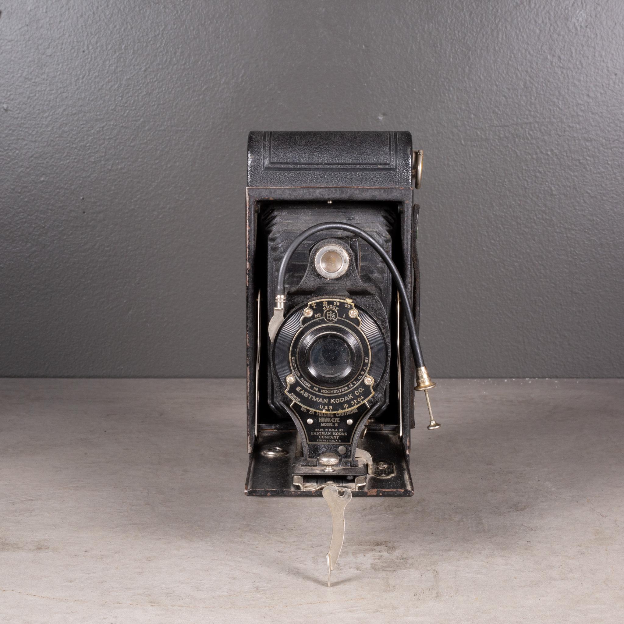 Industrial Antique Kodak Hawk-Eye No. 2A Folding Camera c.1926-1934 (FREE SHIPPING) For Sale