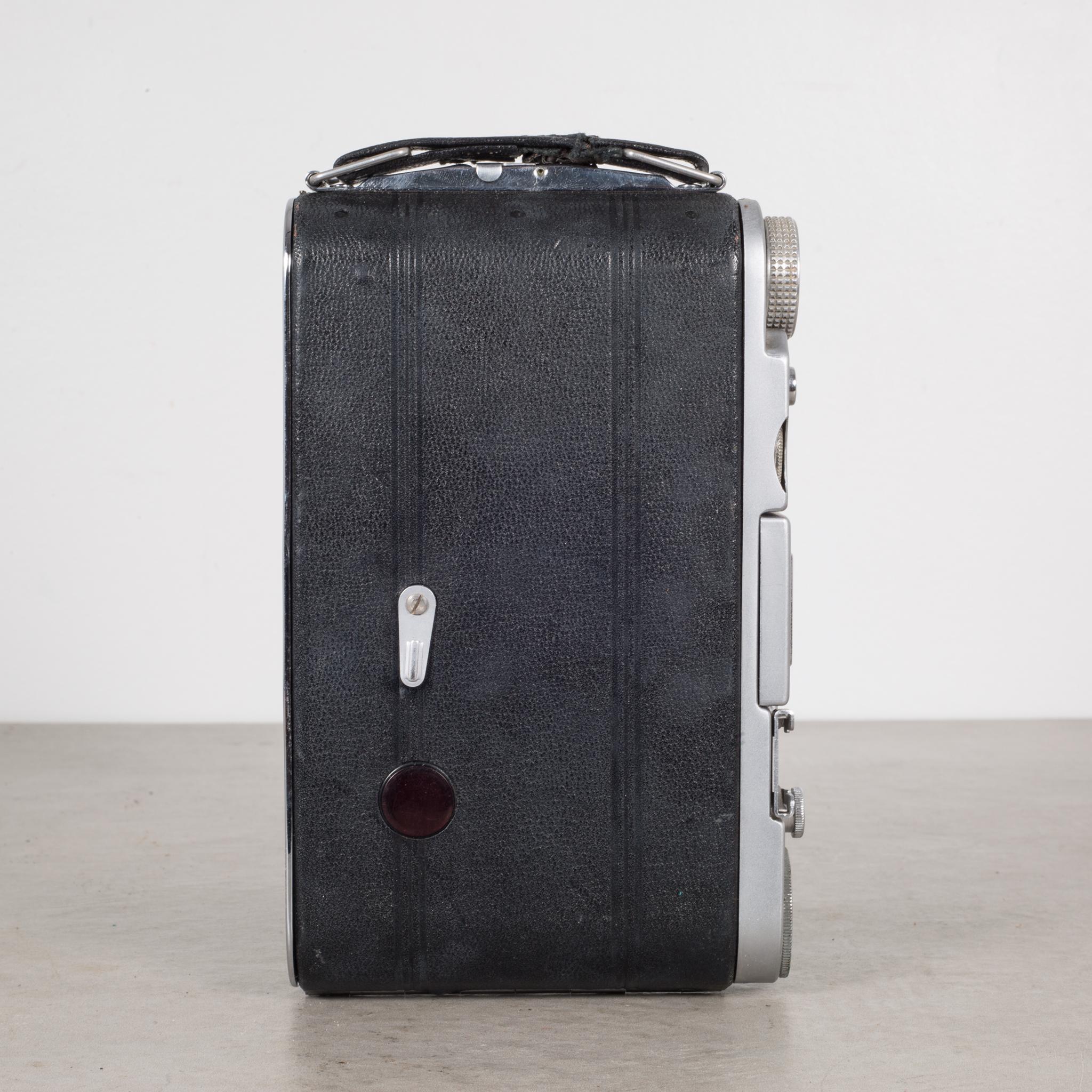vintage kodak camera in leather case