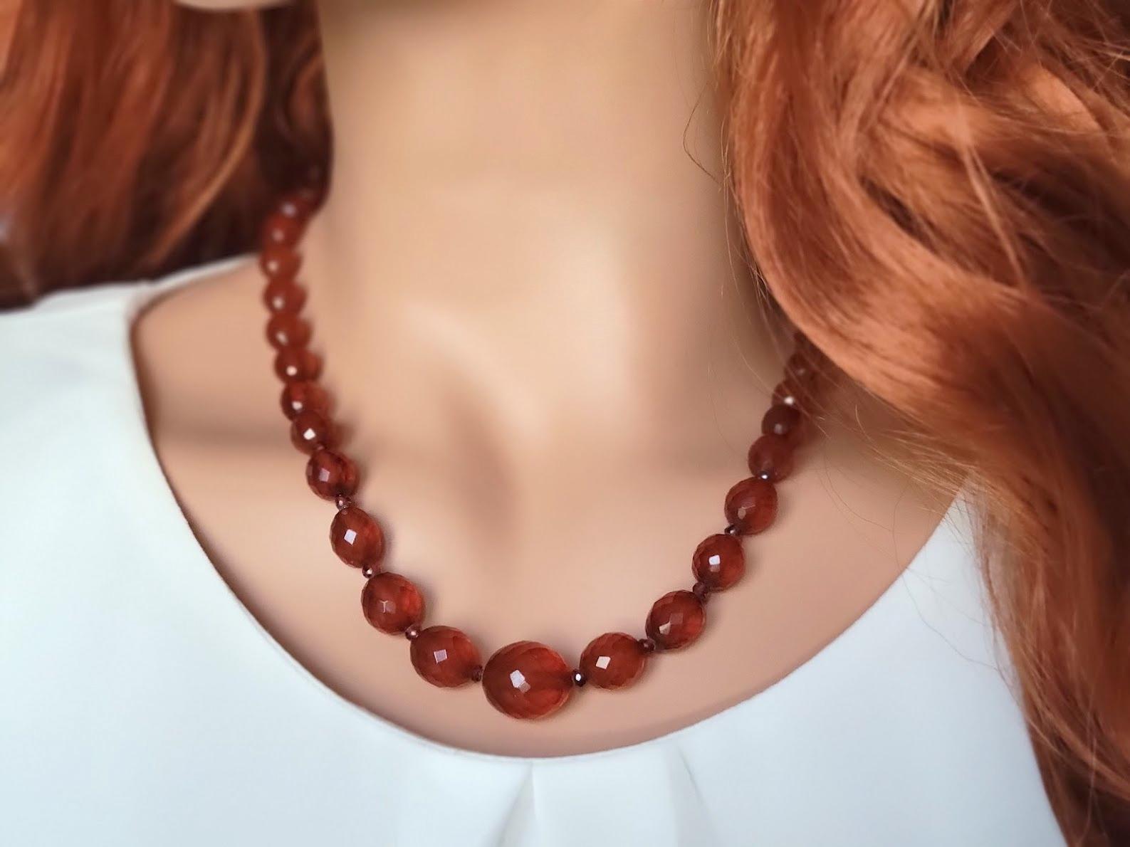 antique amber necklace