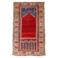 Antiker Konya-Ladik-Teppich aus Konya – Zentral anatolischer Konya-Ladik-Teppich aus dem späten 18. Jahrhundert