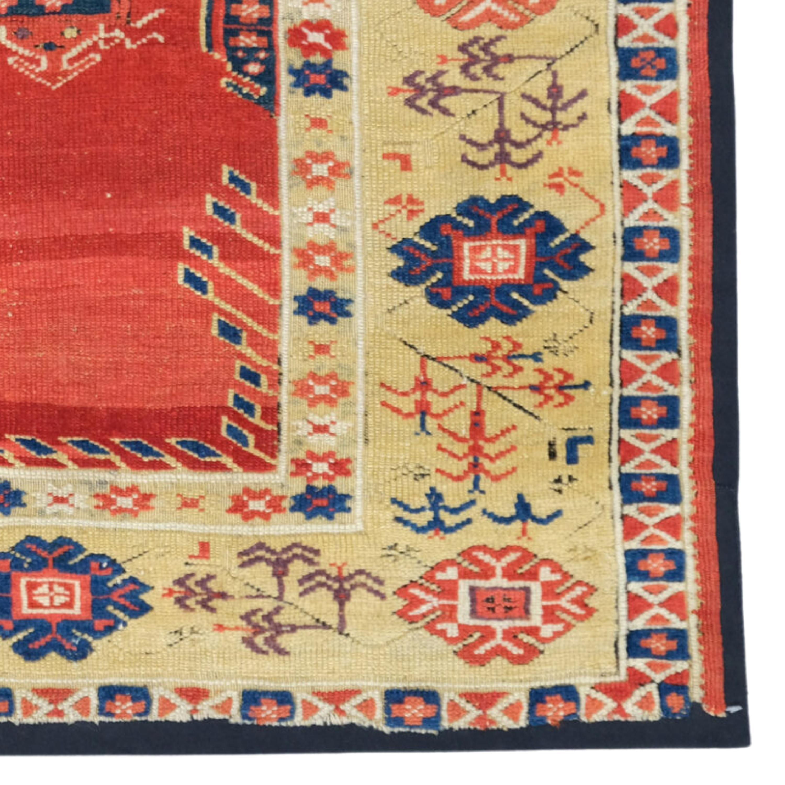 Antiker Konya Gebetsteppich - 18. Jahrhundert Zentraler Konya-Teppich, Anatolischer Teppich (18. Jahrhundert und früher) im Angebot