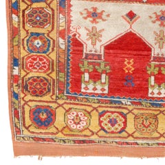 Antique Konya Prayer Rug - Early 19th Century Central Anatolian Konya Prayer Rug