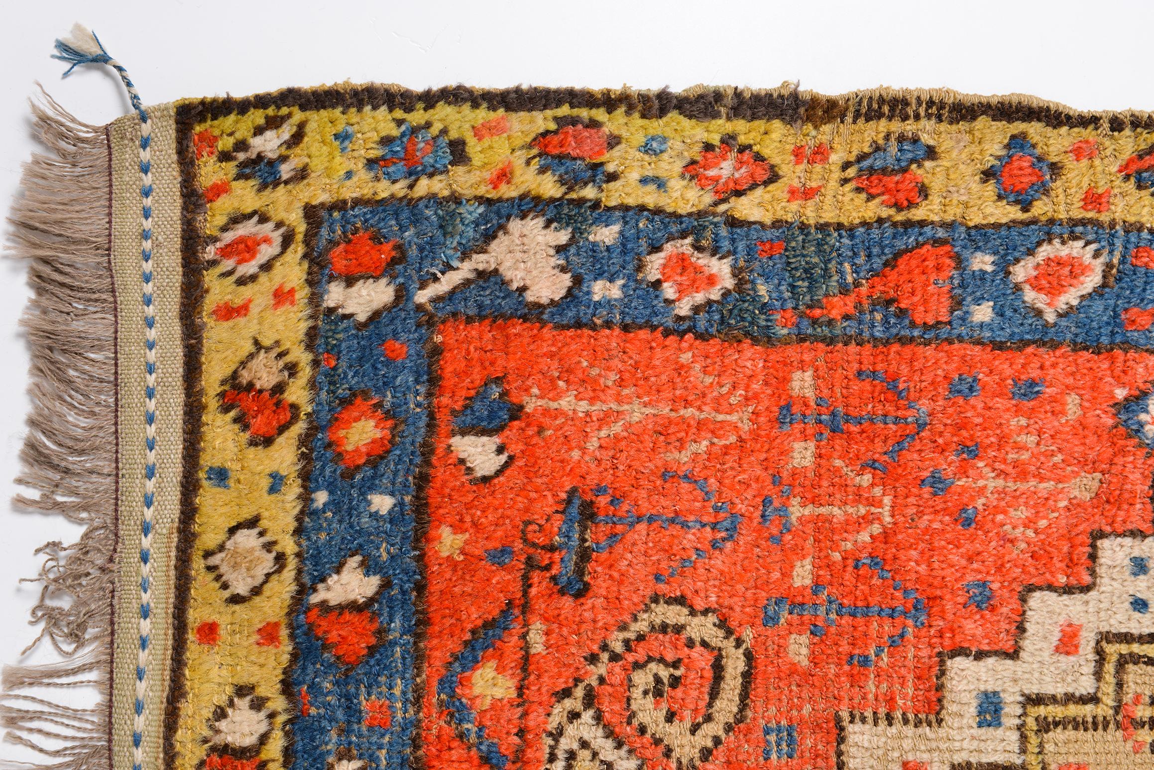  Konya Gebetsteppich, seltener antiker Teppich aus dem 19. Jahrhundert im Zustand „Relativ gut“ im Angebot in Alessandria, Piemonte