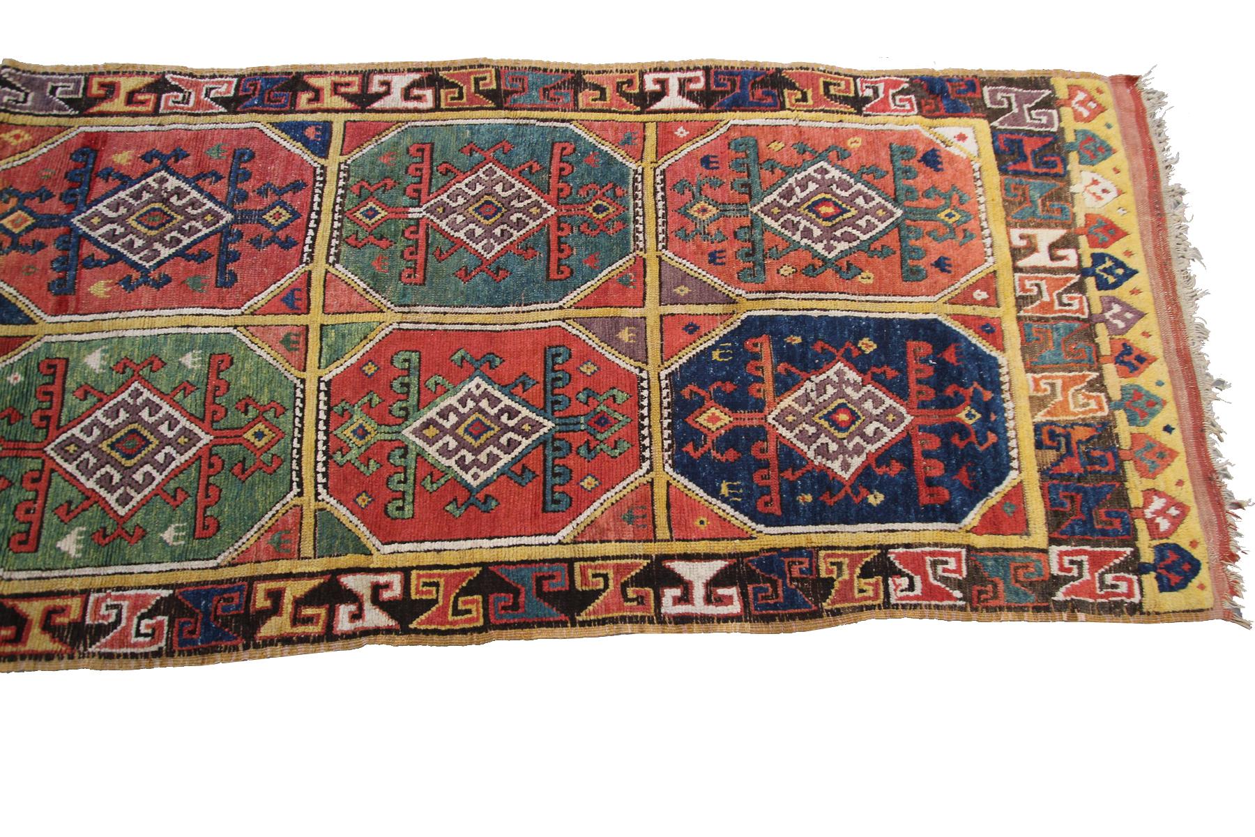 Antiker antiker türkischer Konya-Teppich, Sammler Konya-Läufer, 18. Jahrhundert (Mitte des 18. Jahrhunderts) im Angebot