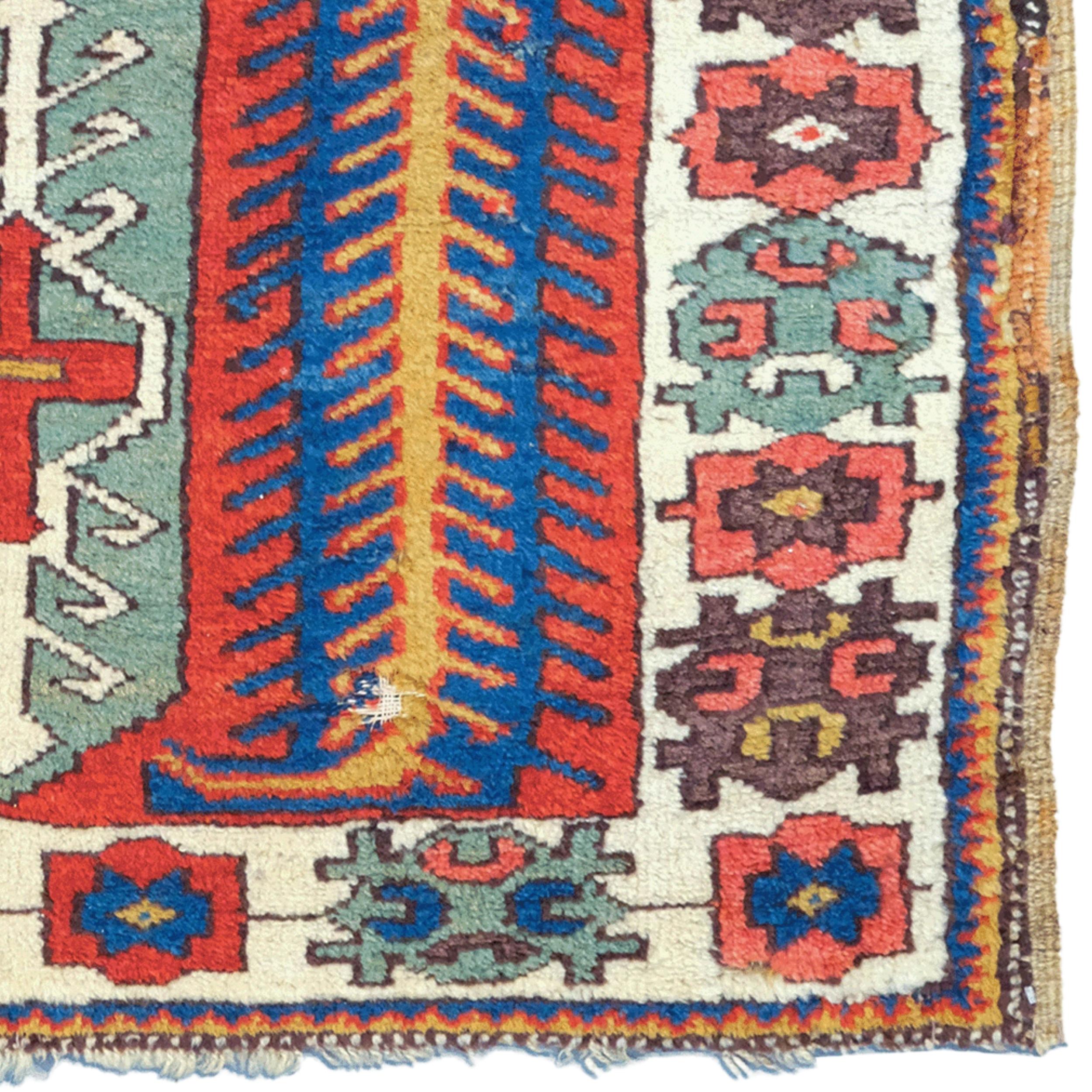 Wool Antique Konya Rug - Early 19th Century Anatolian Konya Rug For Sale