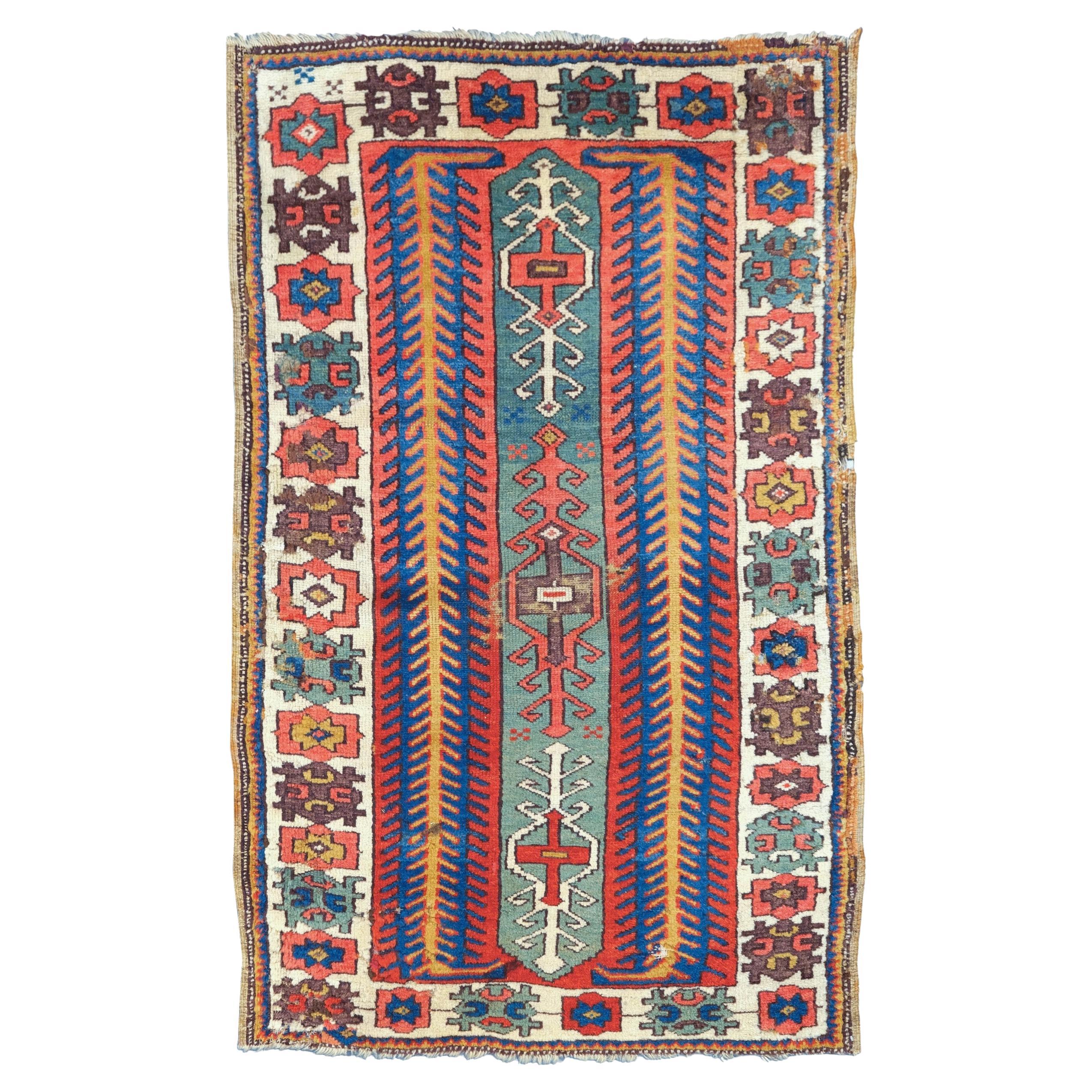 Antique Konya Rug - Early 19th Century Anatolian Konya Rug For Sale