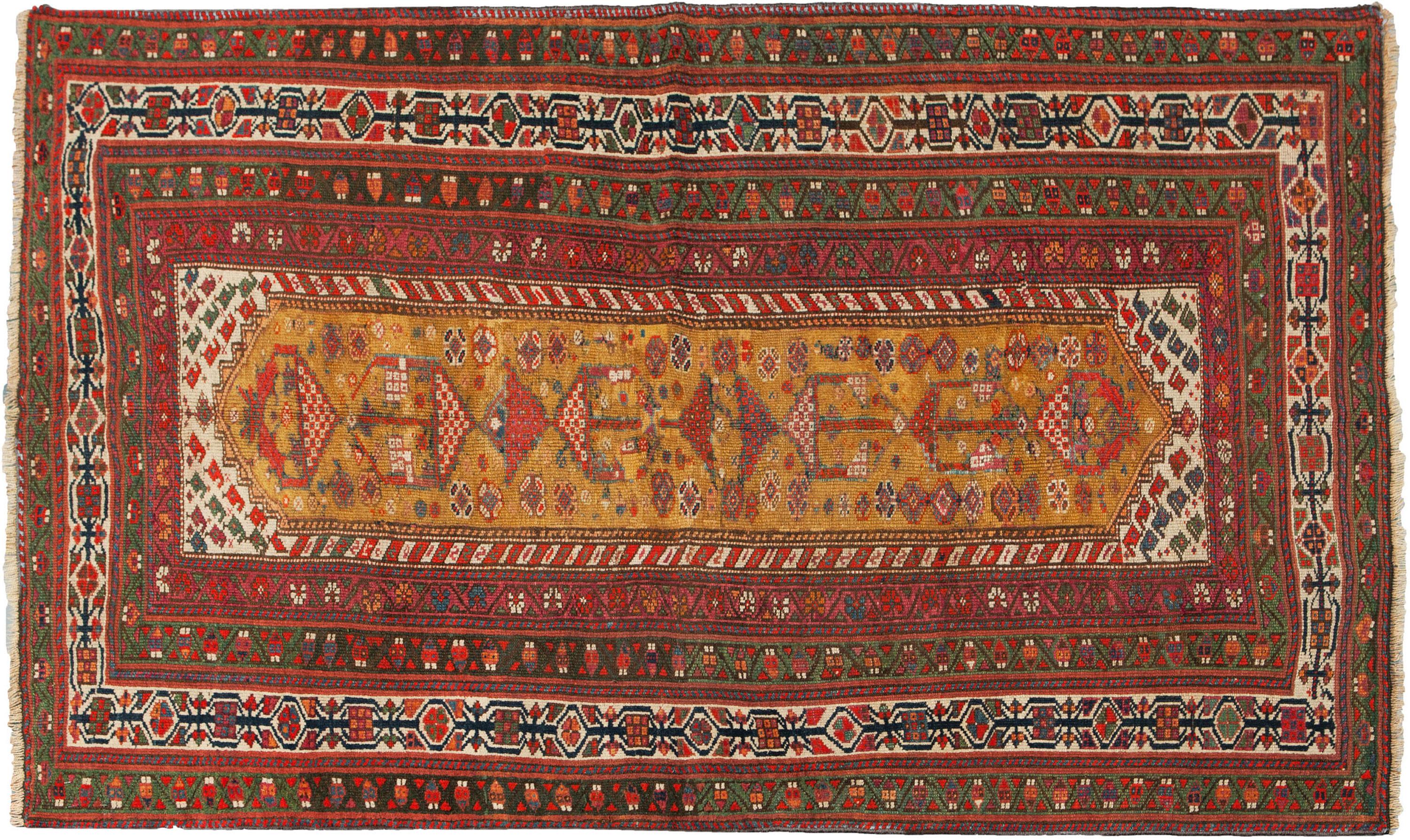 Tappeto antico Kordi 205x135cm in vendita 1