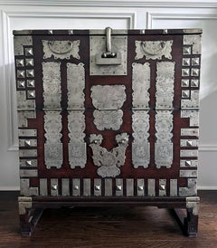 Antique Korean Bandaji Chest Pyongyang Joseon Dynasty