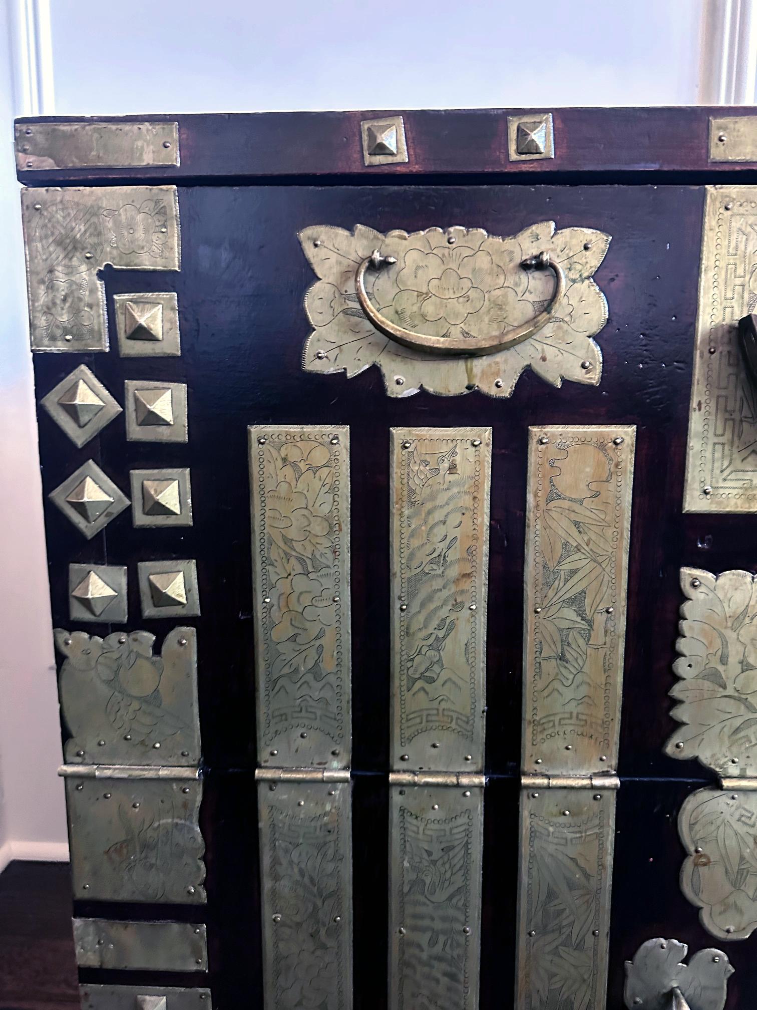Antique Korean Bandaji Chest Pyongyang Joseon Dynasty For Sale 5