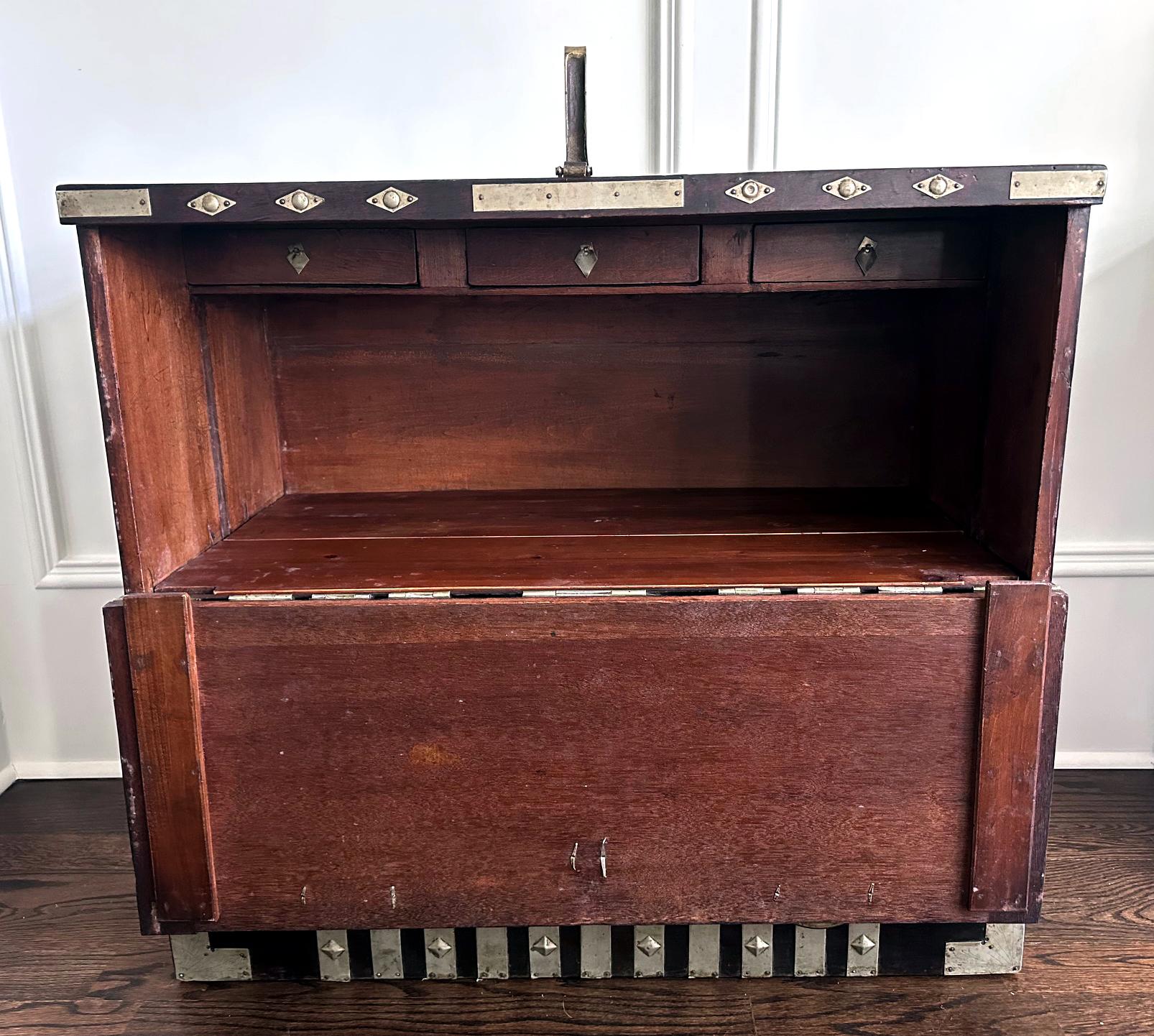 Antique Korean Bandaji Chest Pyongyang Joseon Dynasty For Sale 1