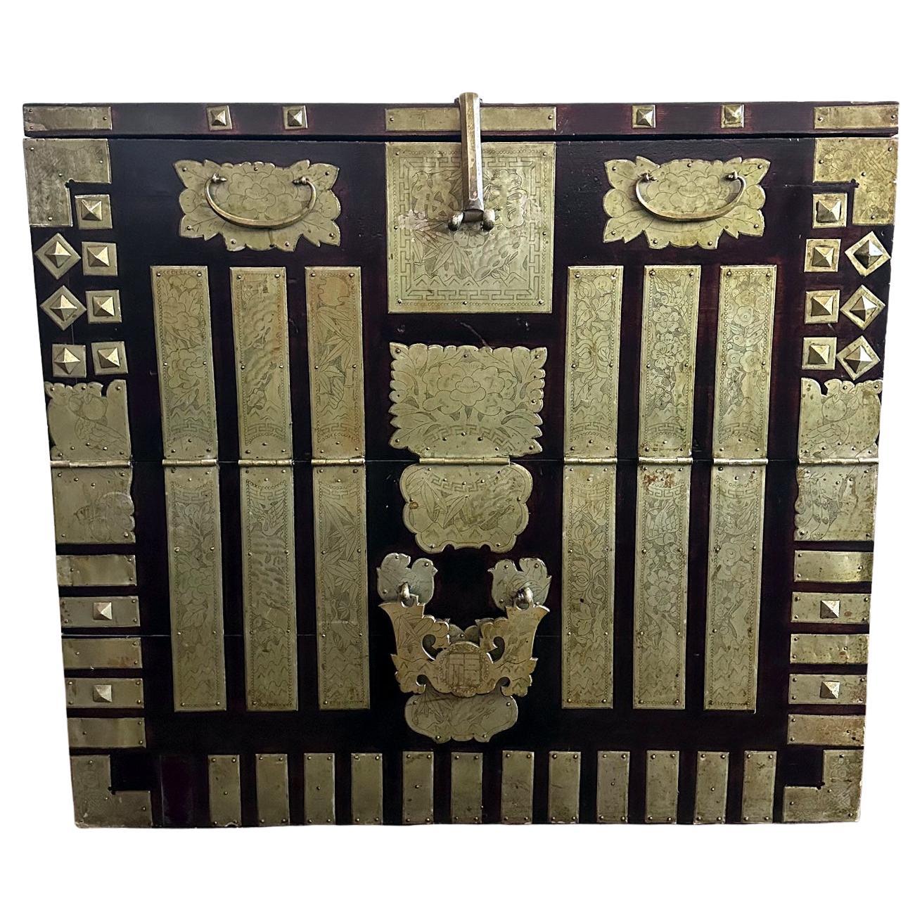 Coffre antique coréen Bandaji Pyongyang Dynasty Joseon