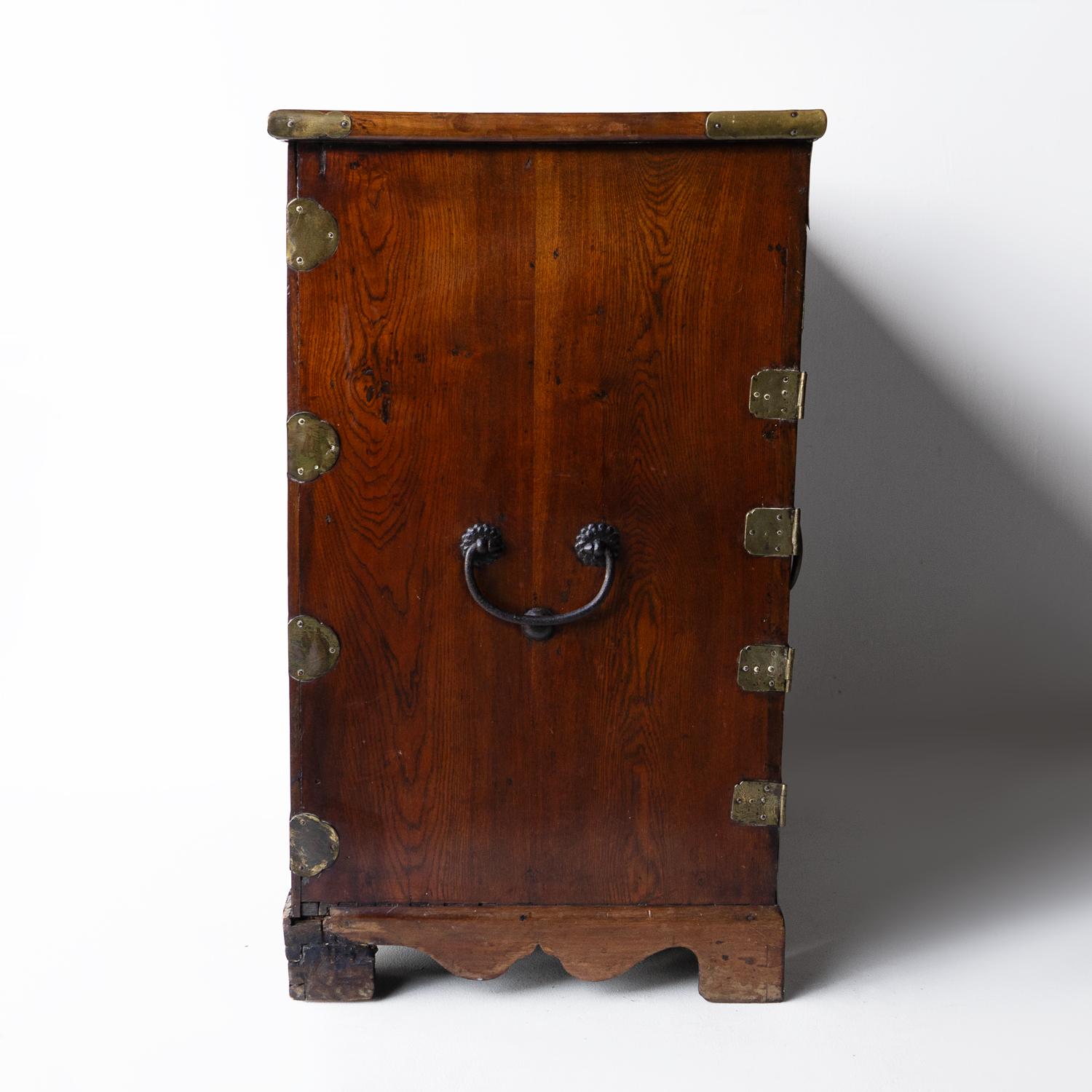 Antique Korean Burr Elm Treasure Cabinet (Kap Kae Suri) Chest Of Drawers, 19th C 6