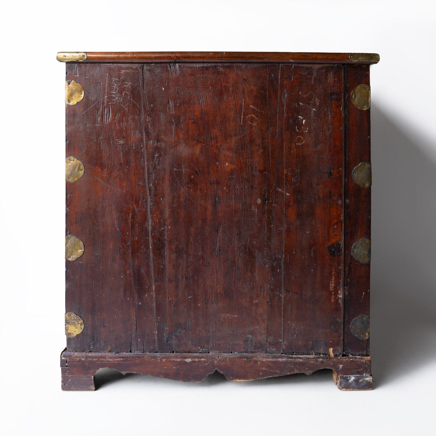 Antique Korean Burr Elm Treasure Cabinet (Kap Kae Suri) Chest Of Drawers, 19th C 9