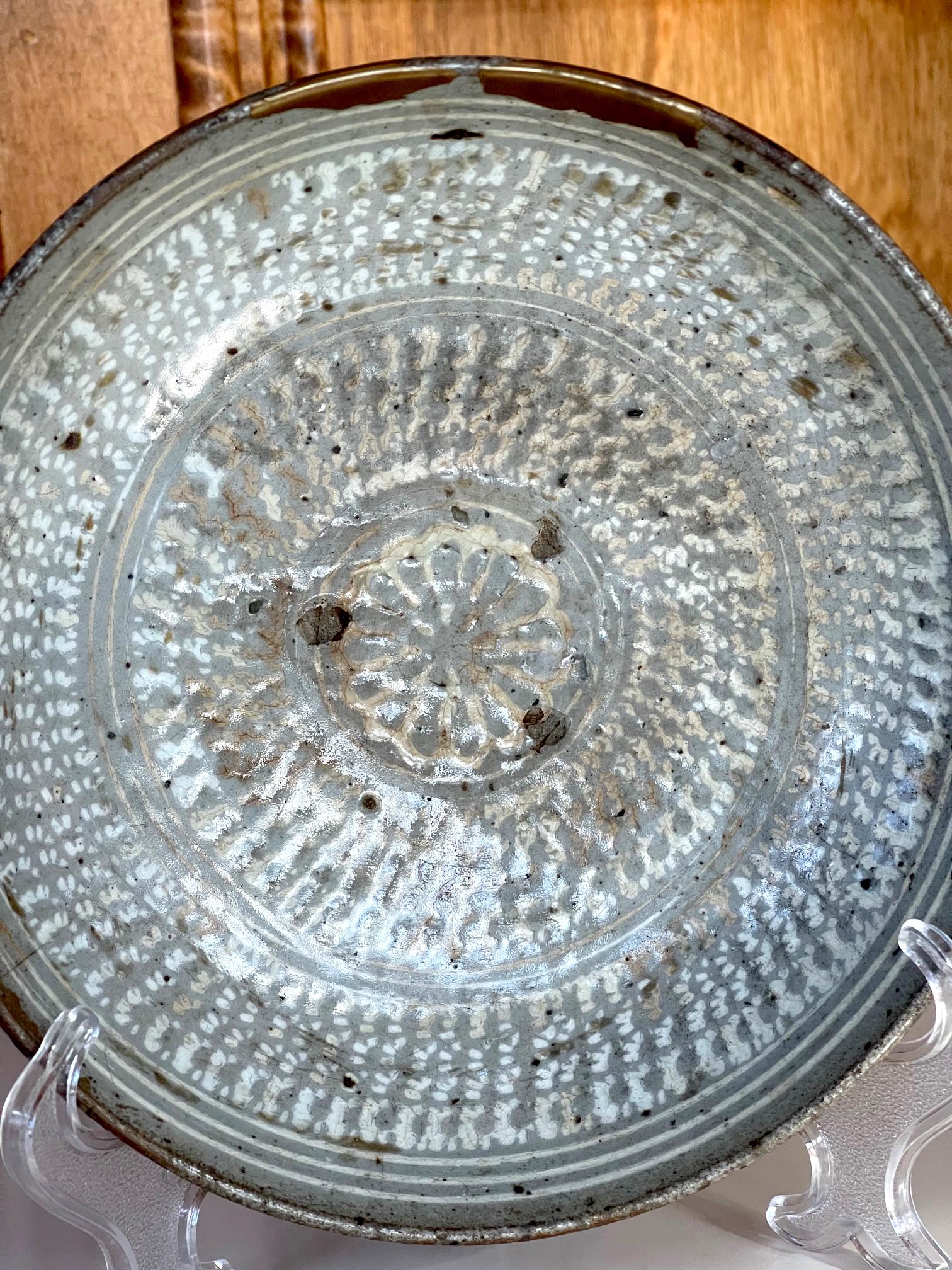 Antica ciotola Buncheong in ceramica coreana della dinastia Joseon in vendita 3