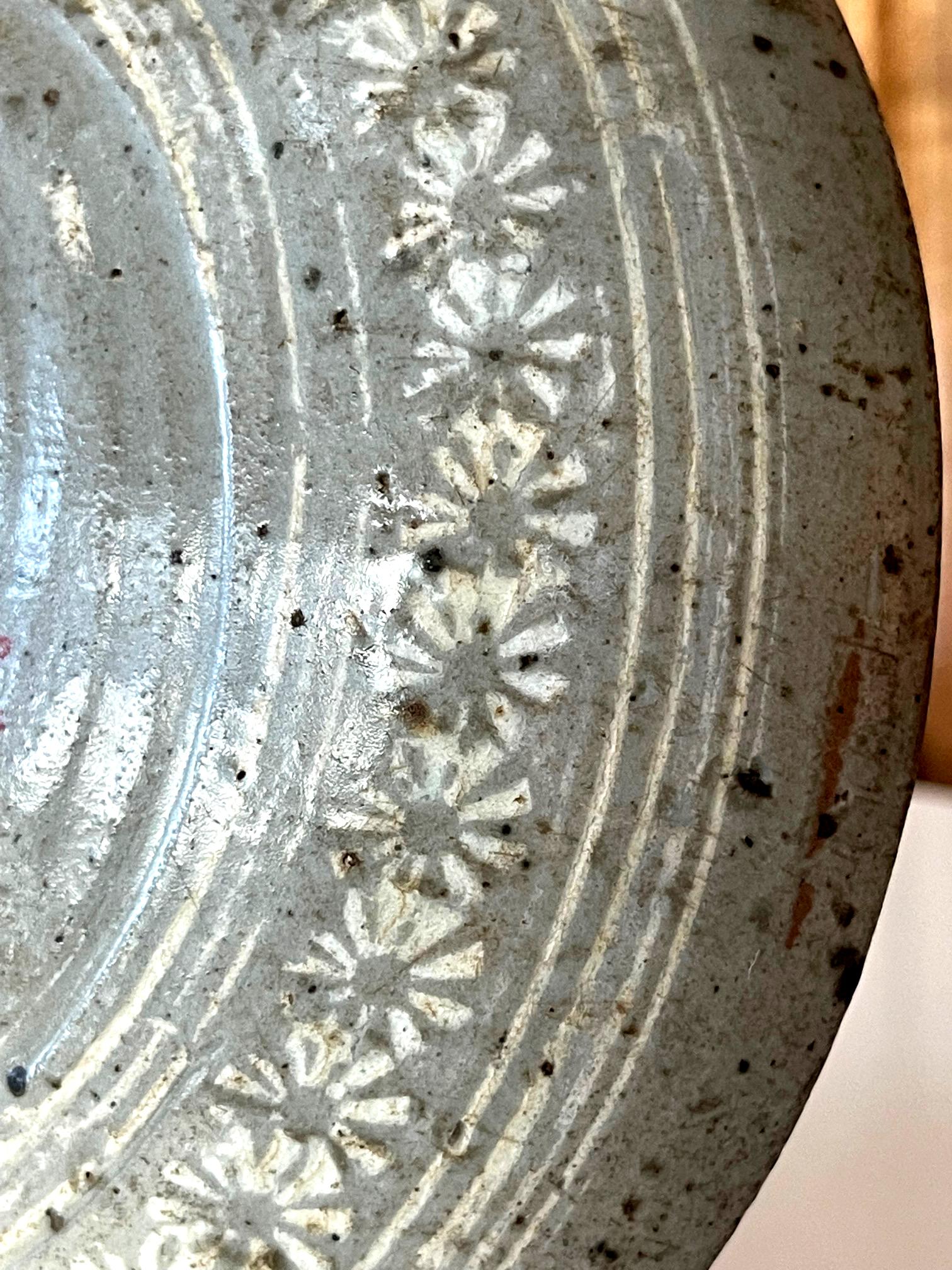 Antike koreanische Keramik Buncheong Schale Joseon Dynasty im Angebot 12