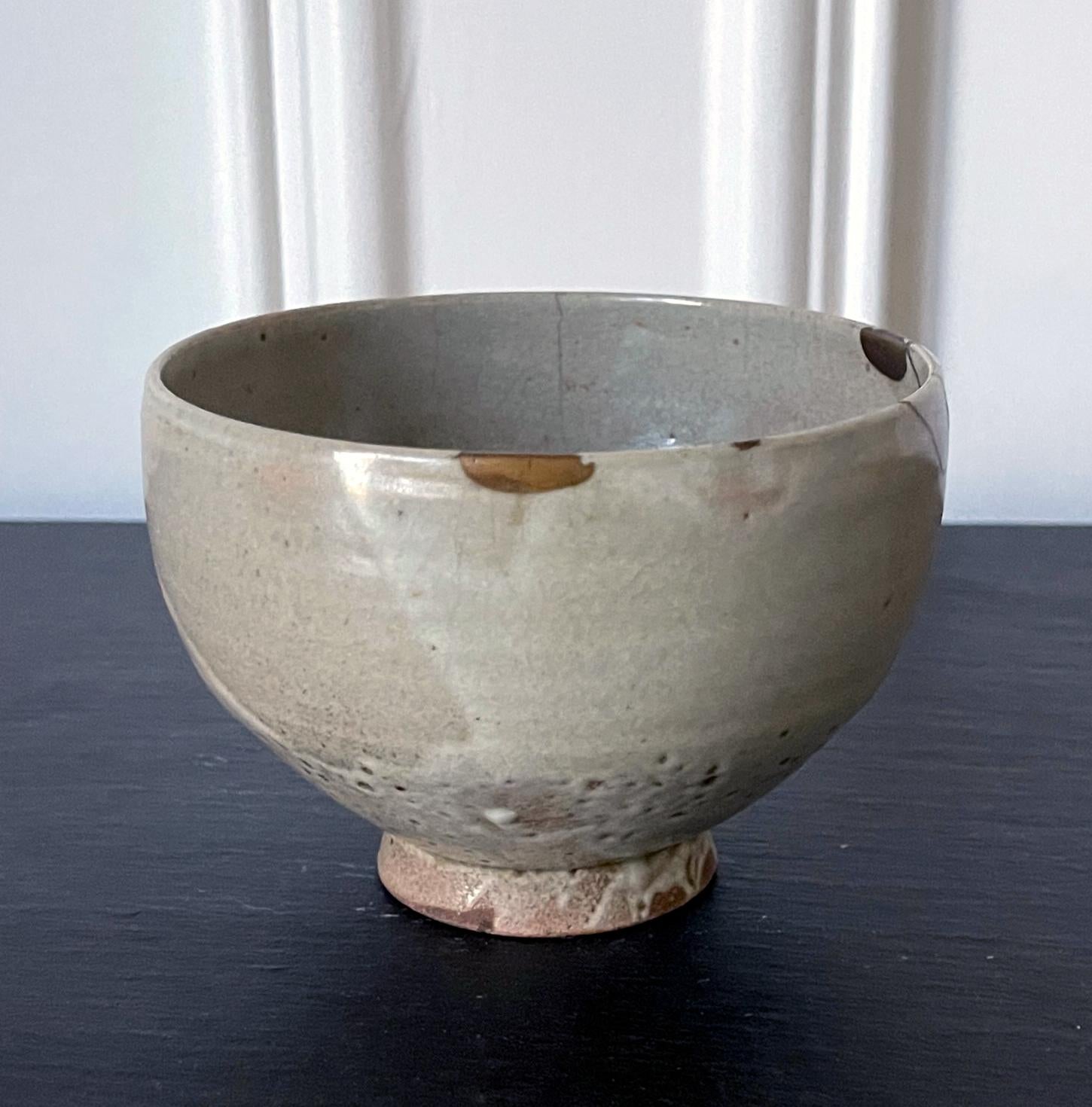 Antique Bol à thé Gohon Chawan en céramique coréenne Dynasty Joseon en vente 10