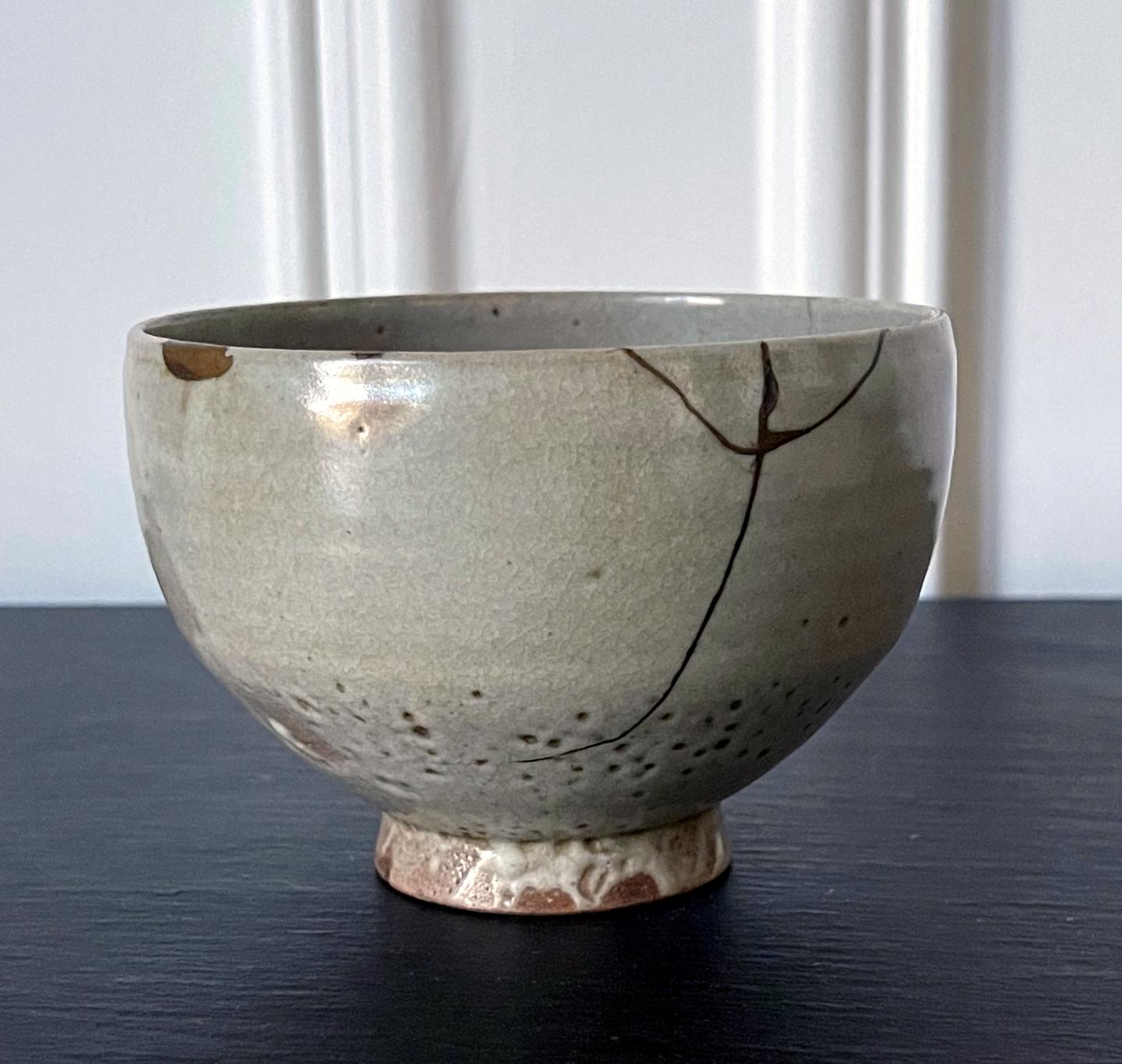 Antike koreanische Keramik Gohon Chawan Teeschale Joseon Dynasty (Edo) im Angebot