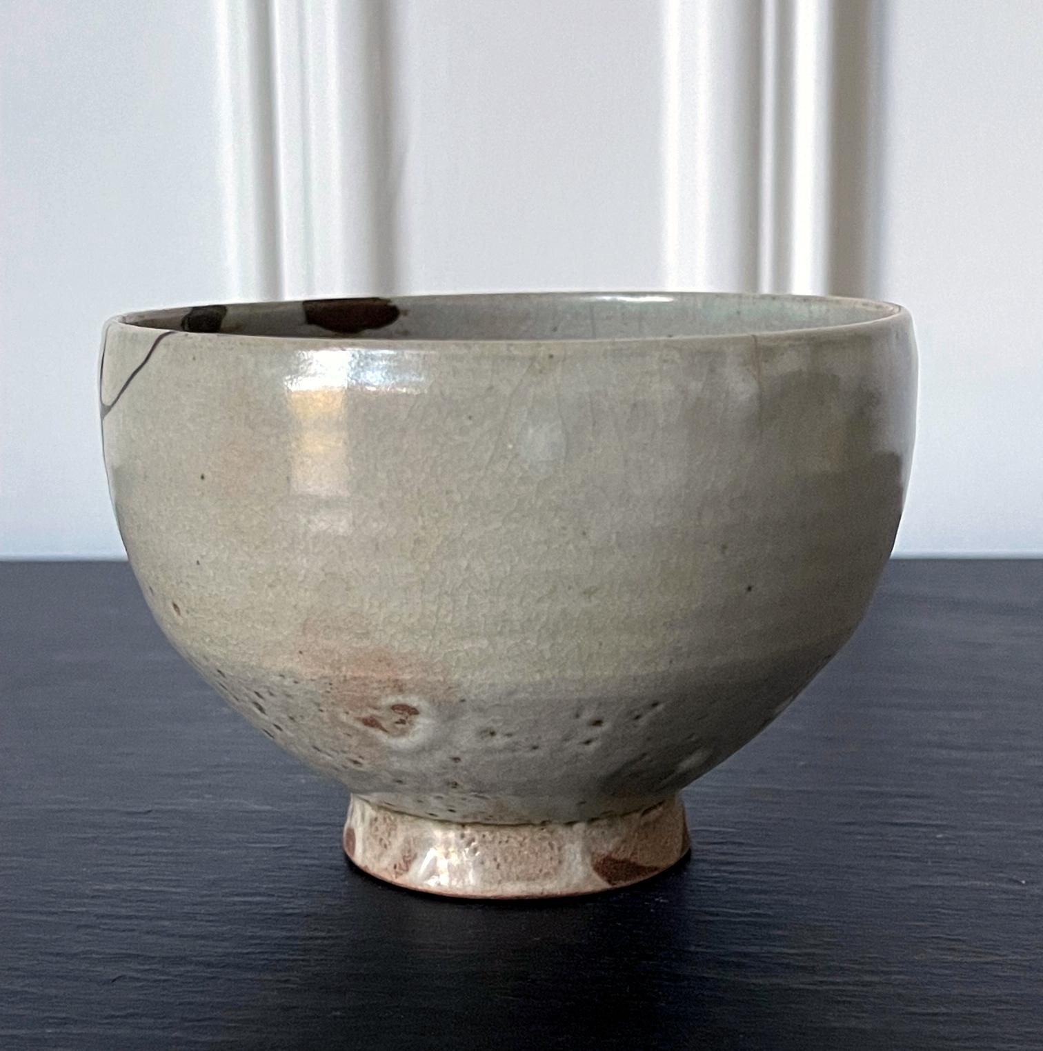 Edo Antique Korean Ceramic Gohon Chawan Tea Bowl Joseon Dynasty For Sale