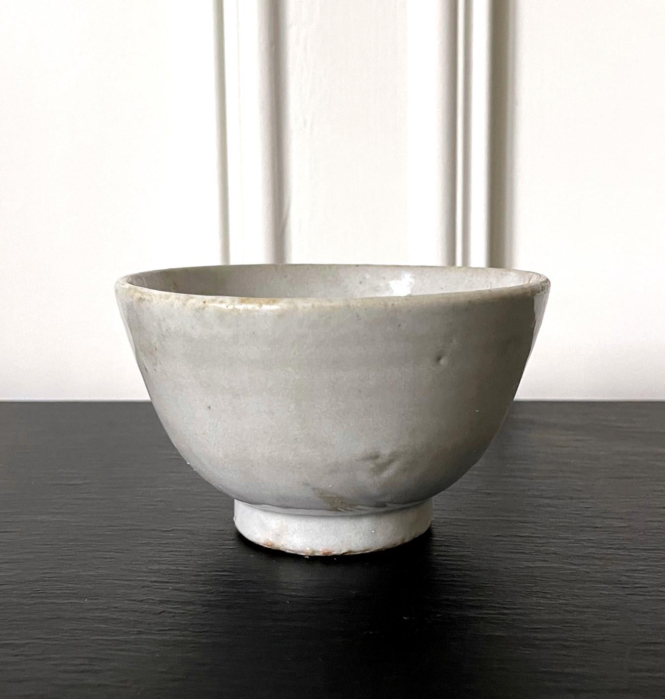 Other Antique Korean Ceramic White Bowl Joseon Dynasty For Sale