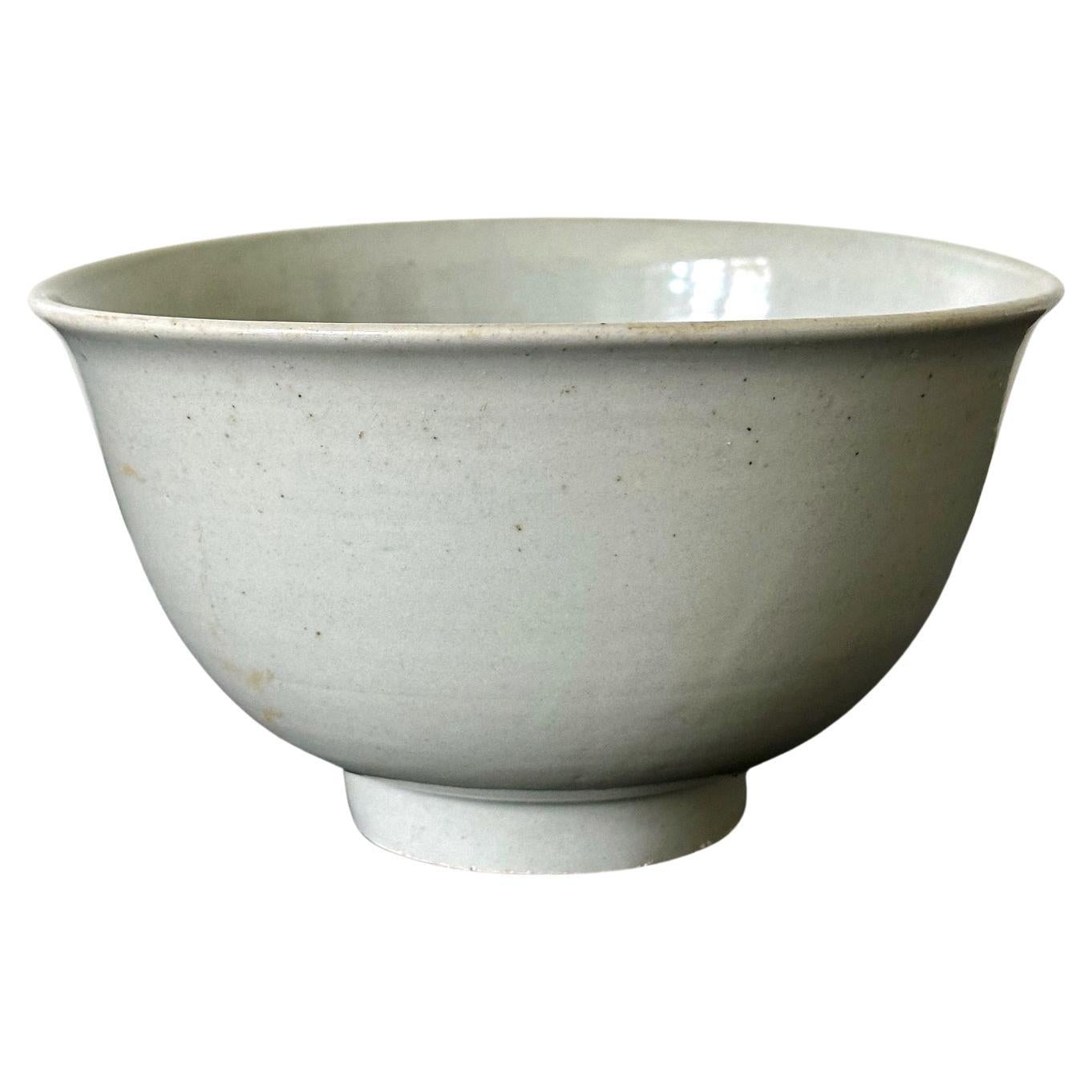 Antike Koreanische weiße Schale aus Keramik aus der Joseon-Dynastie